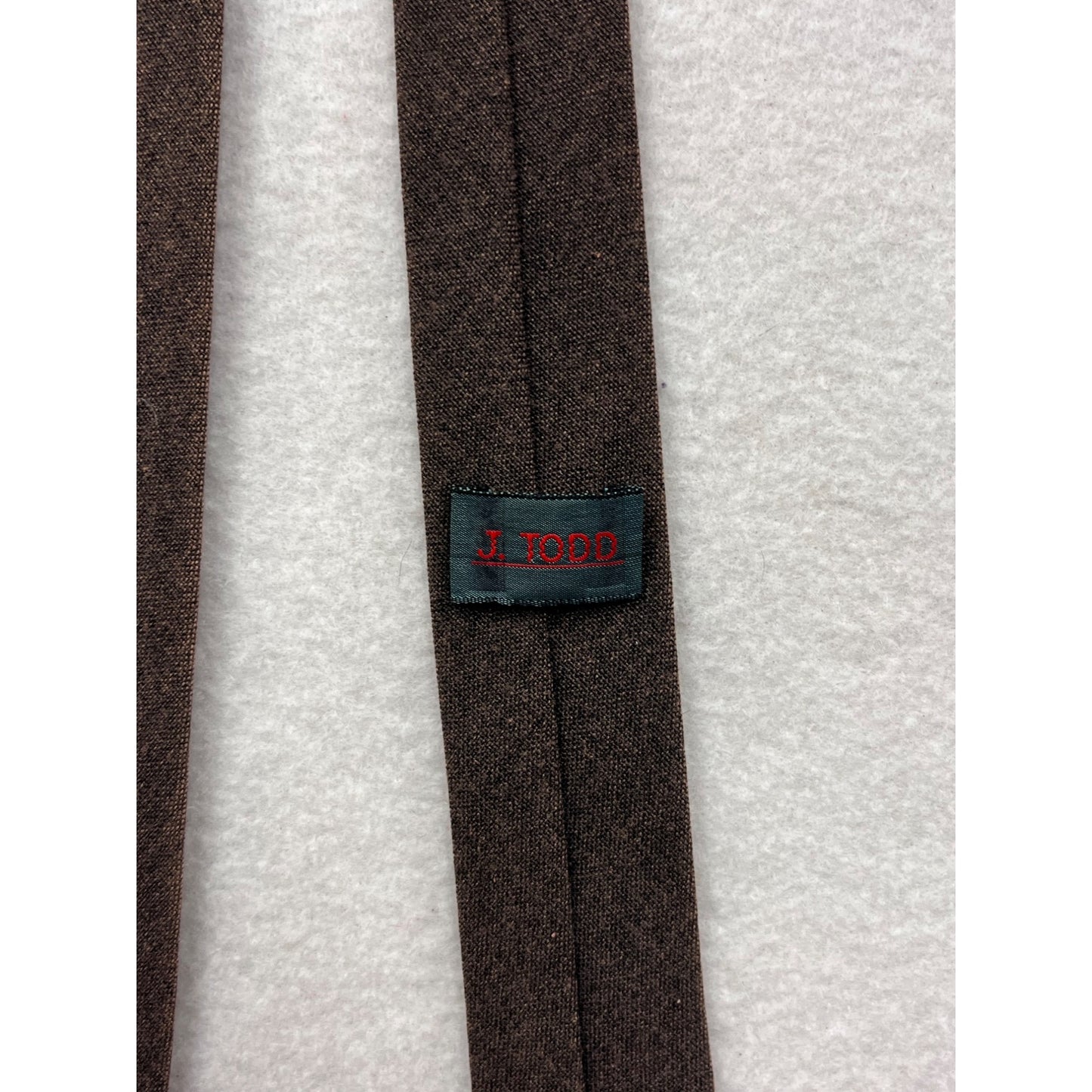 Mens J.Todd Brown Slim Tie