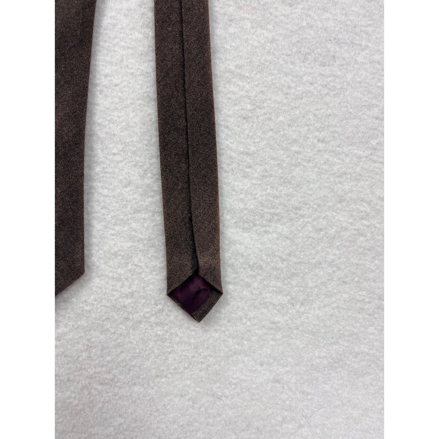 Mens J.Todd Brown Slim Tie