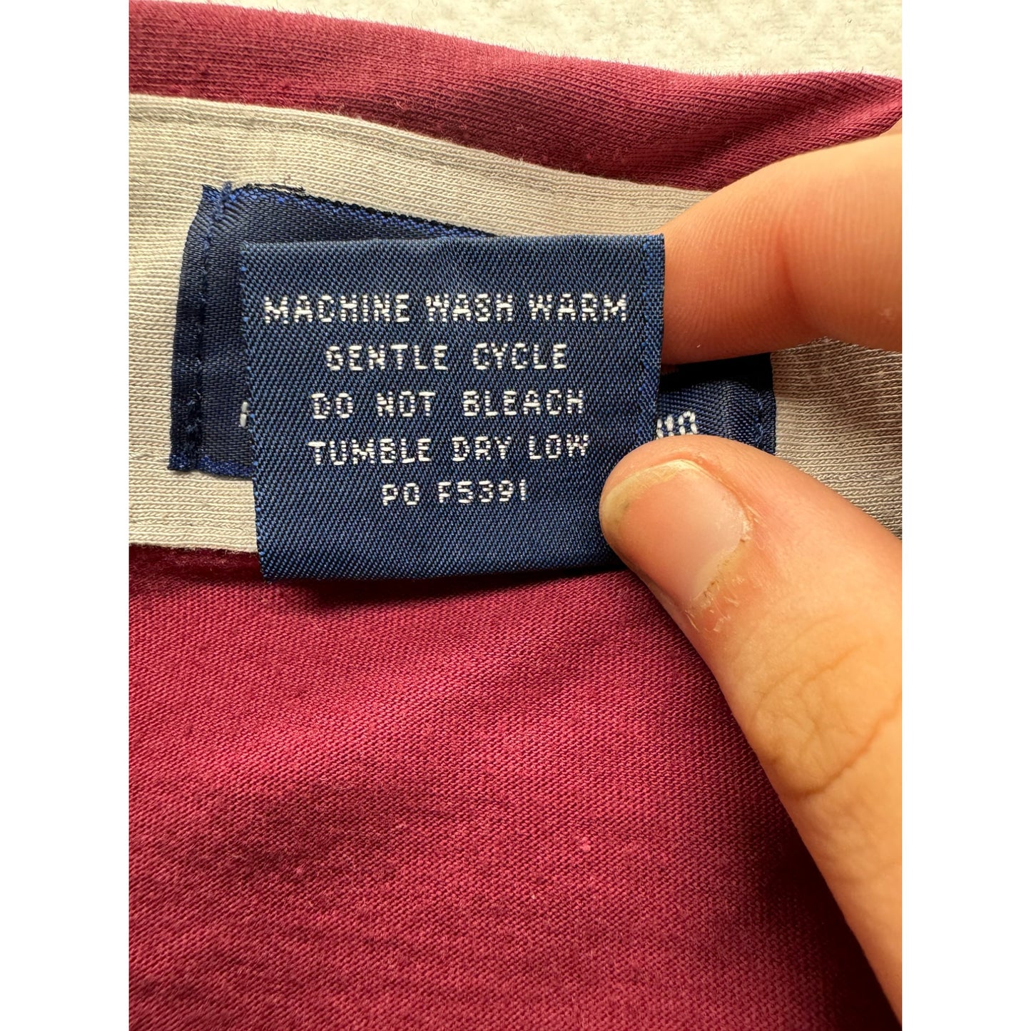 Vintage John Blair Long Sleeve Polo Shirt #5069
