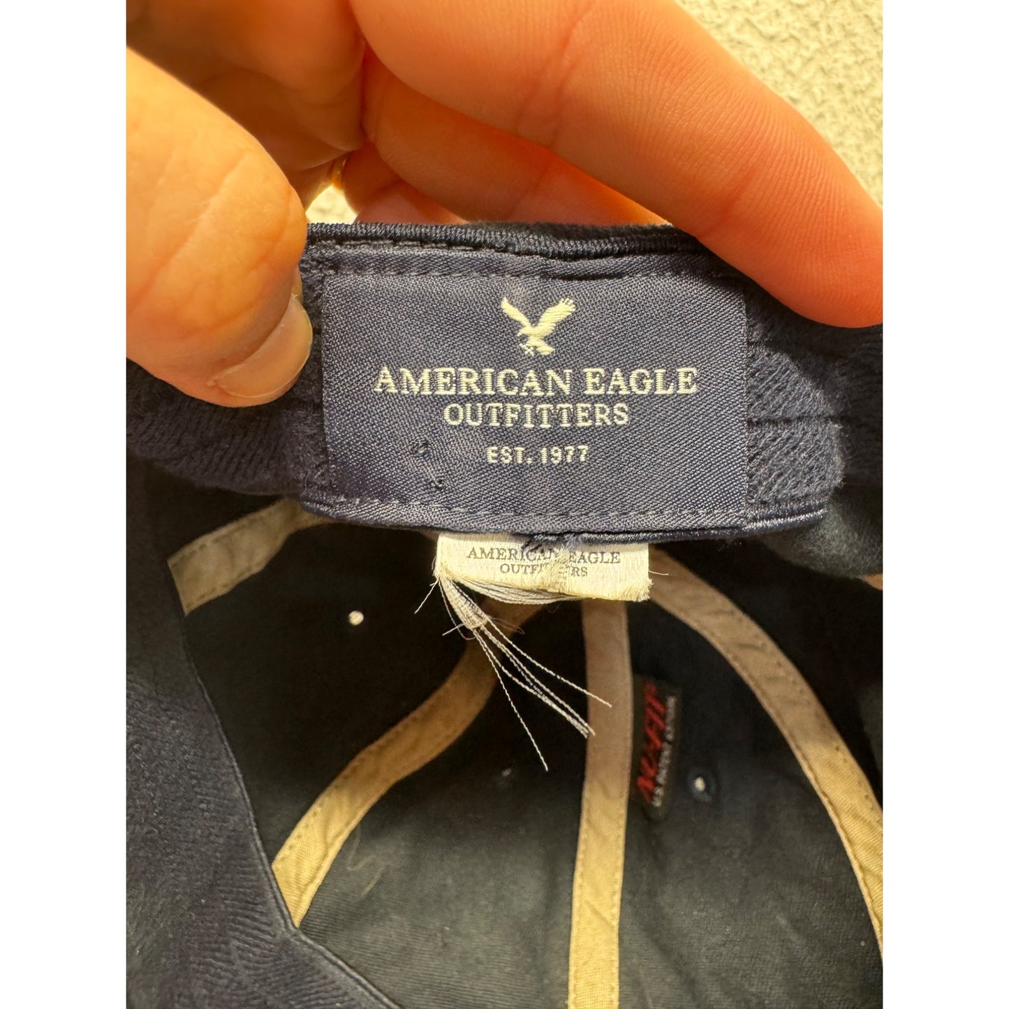 American Eagle Navy Blue Adjustable Baseball Cap W/ Embroidered Eagle Logo #7894