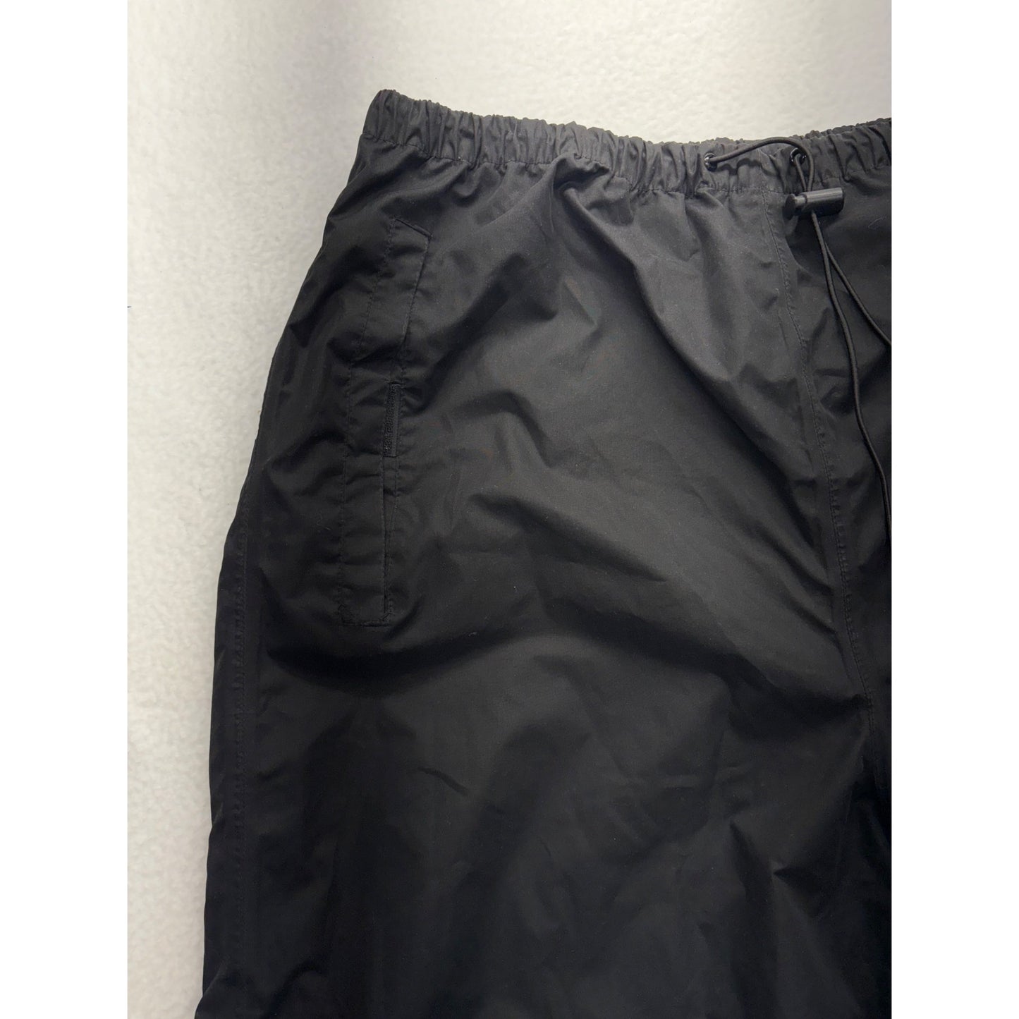 Black Waterproof Unisex Pants With Elastic waist #7672