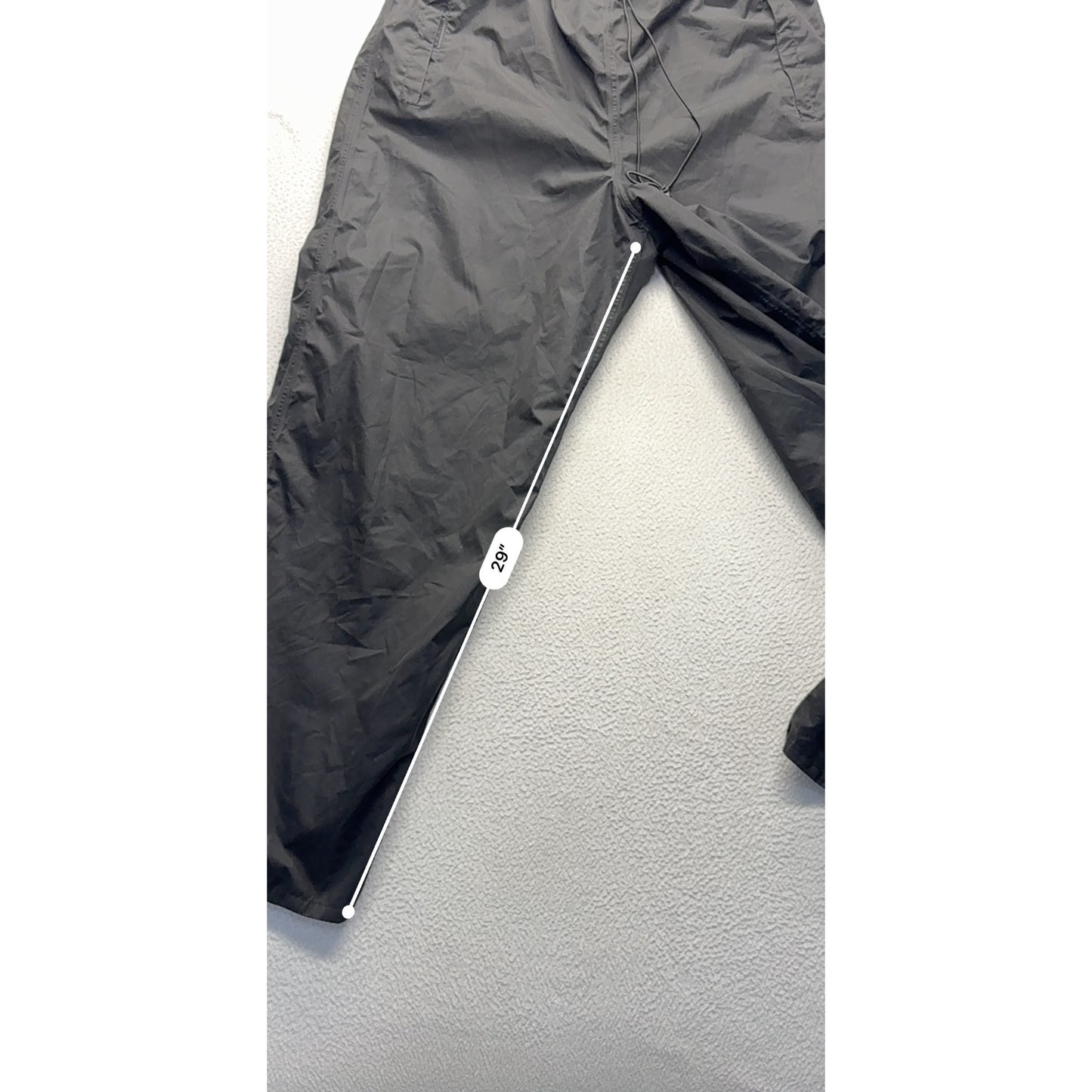 Black Waterproof Unisex Pants With Elastic waist #7672