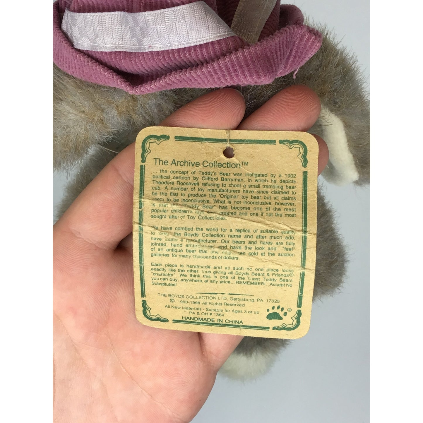 Vintage Boyd Bears Stuffed Bunny