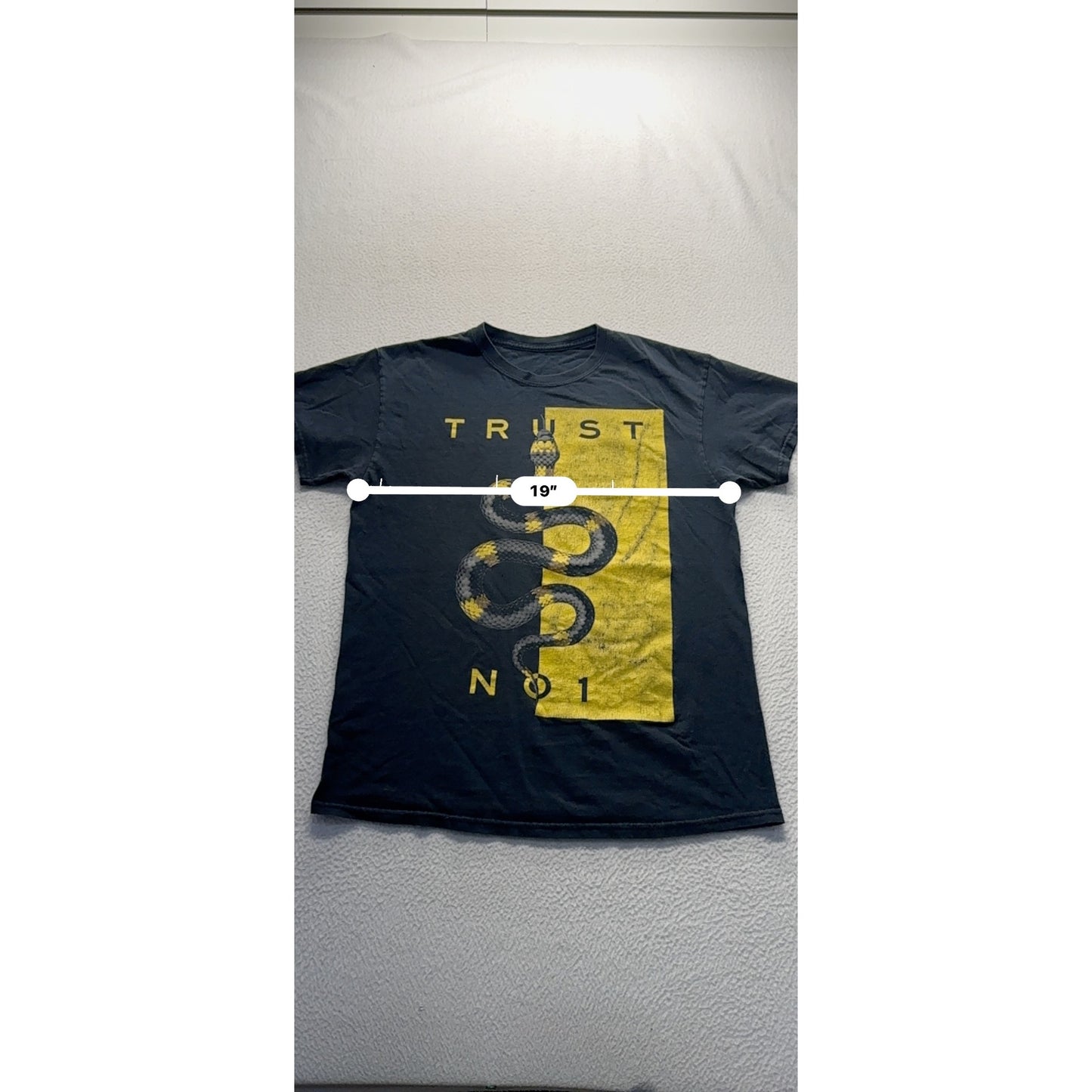 Black Graphic Trust No1 Snake T-Shirt #9071