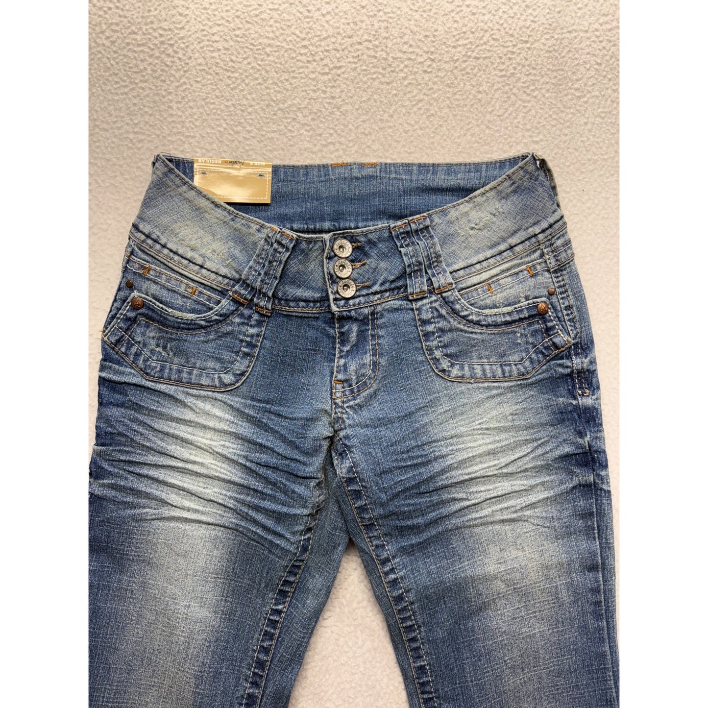 Angels Regular Fit Flared Stretch Jeans Y2K Deadstock #7440