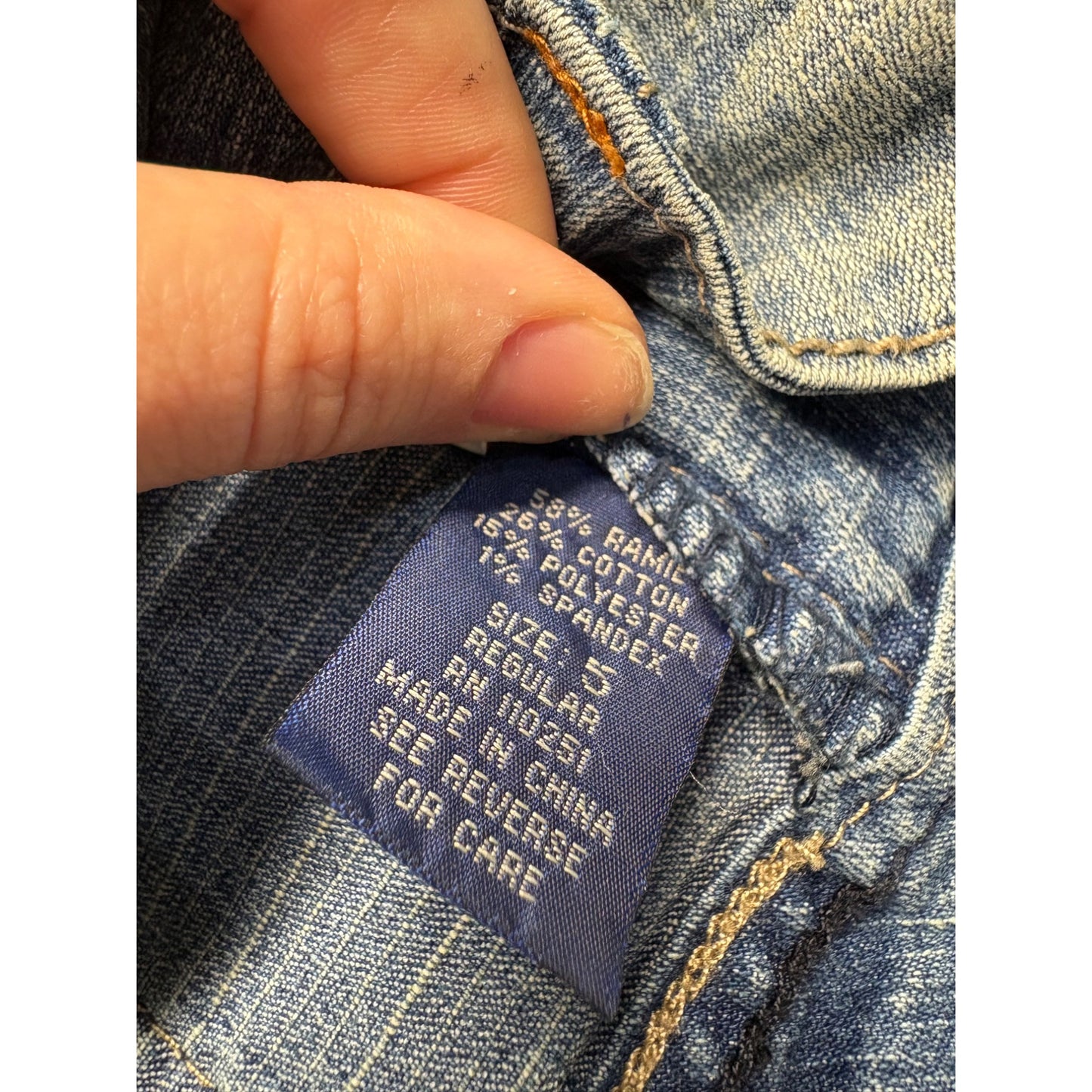Angels Regular Fit Flared Stretch Jeans Y2K Deadstock #7440