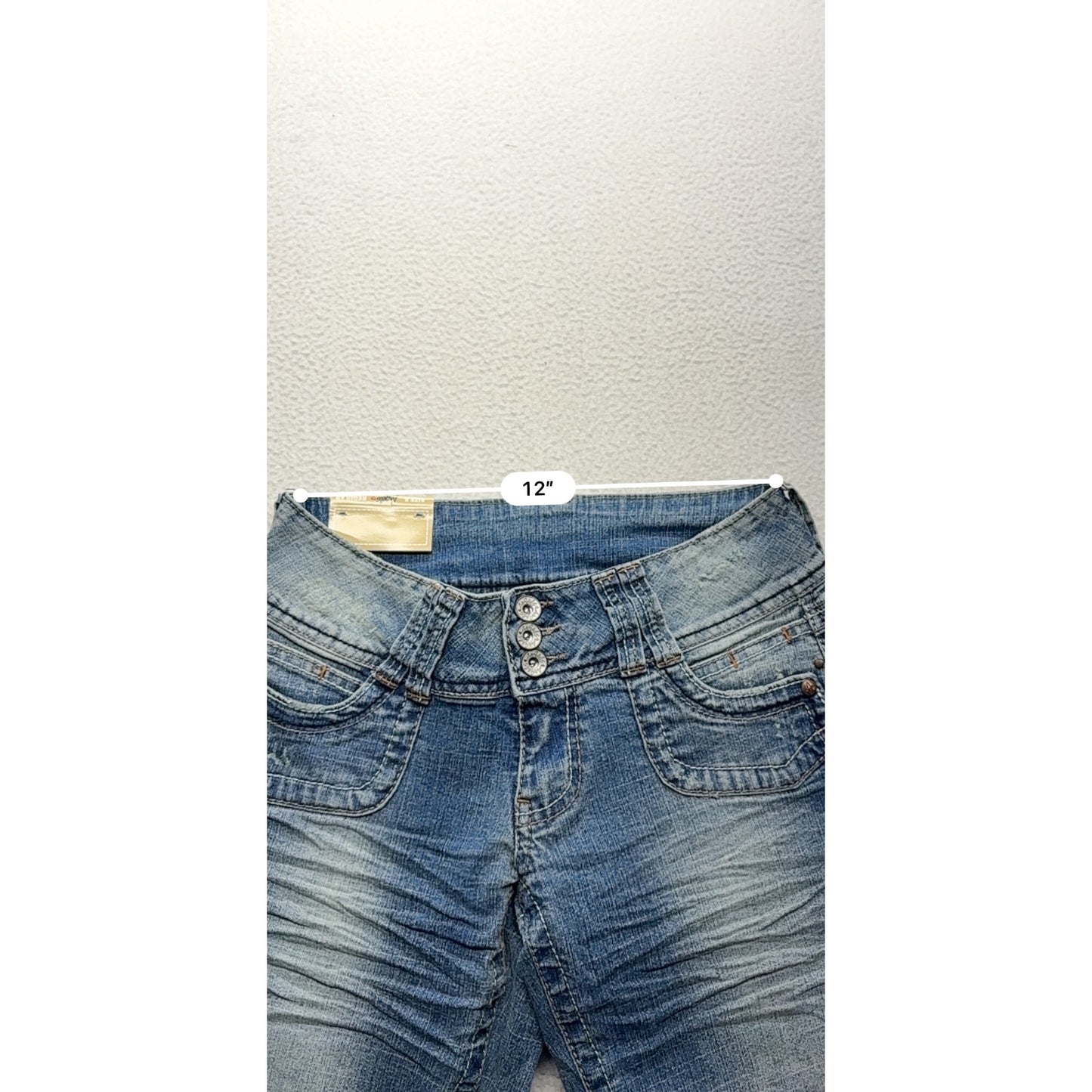 Angels Regular Fit Flared Stretch Jeans Y2K Deadstock #7440
