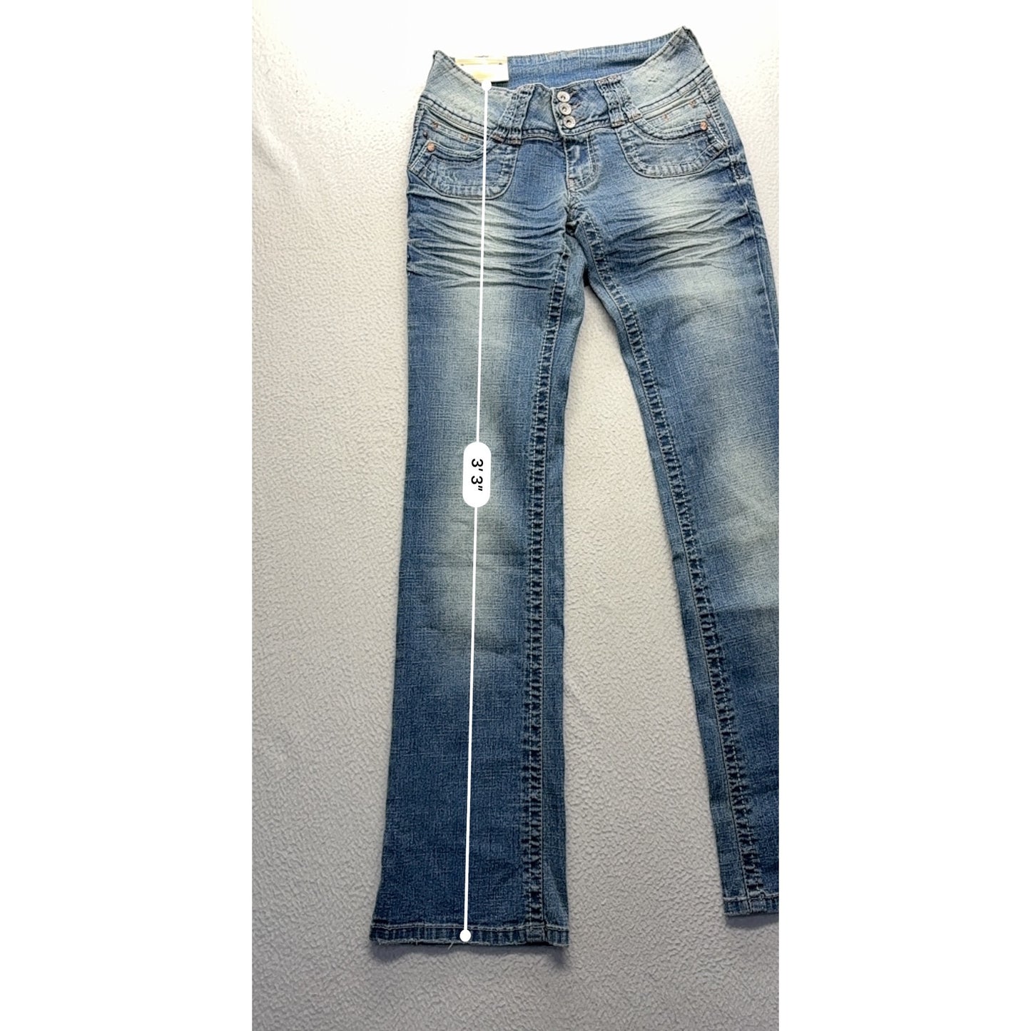 Angels Regular Fit Flared Stretch Jeans Y2K Deadstock #7440