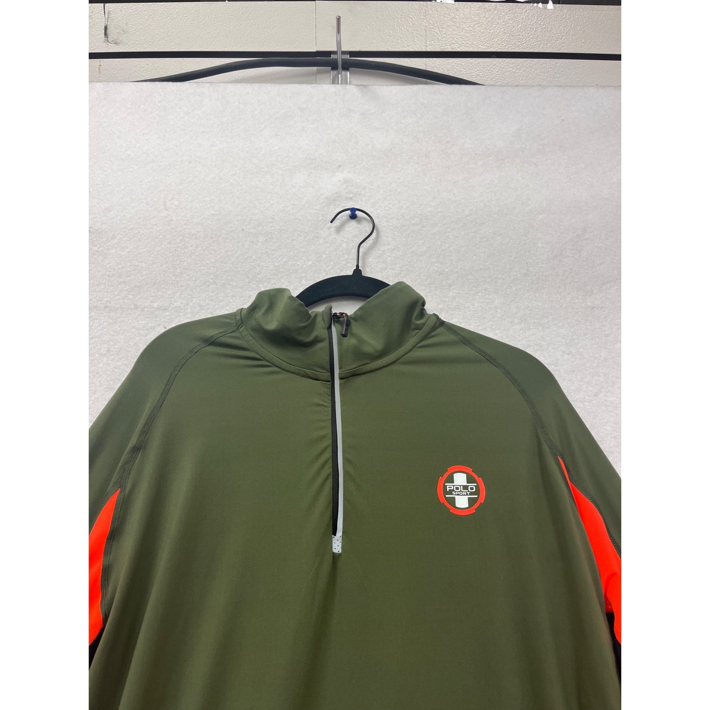 Polo Sport Ralph Lauren Performance Pullover XL Olive/Orange #801A