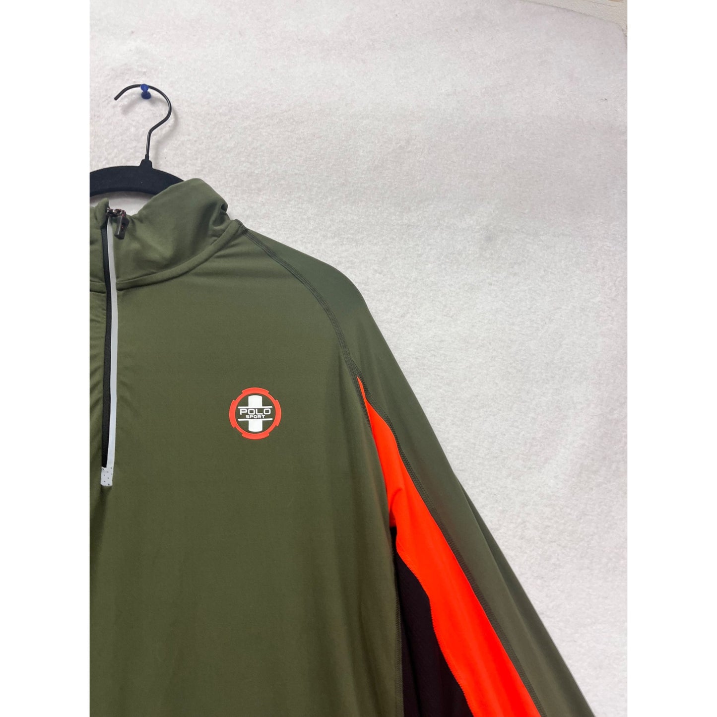 Polo Sport Ralph Lauren Performance Pullover XL Olive/Orange #801A