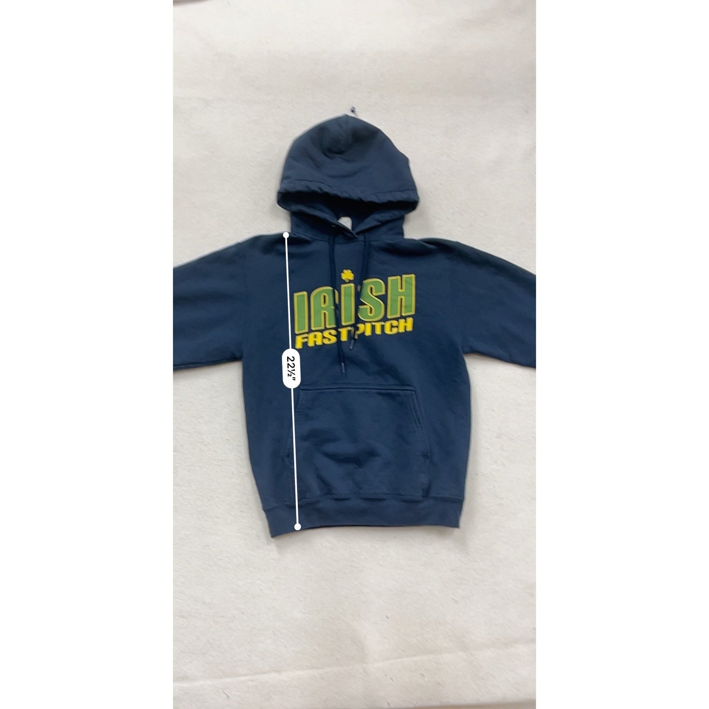 Irish Fast Pitch Navy Hoodie S By Port & Company #828A