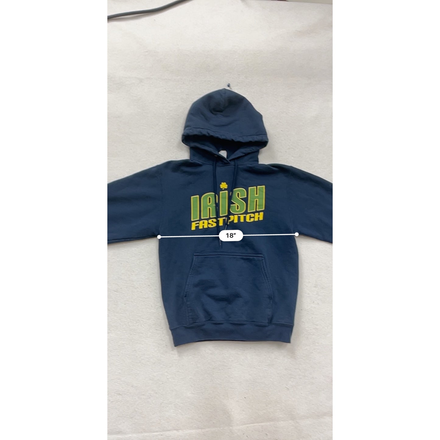 Irish Fast Pitch Navy Hoodie S By Port & Company #828A