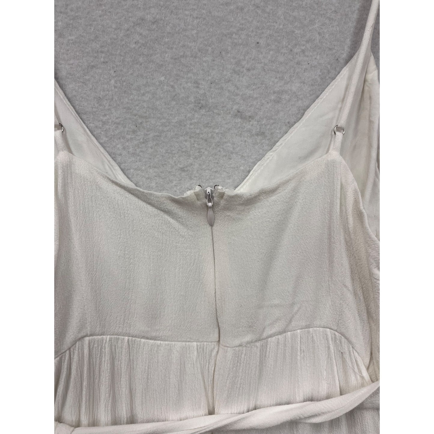 Saints + Secrets Tiered White Mini Dress Womens Large #8098