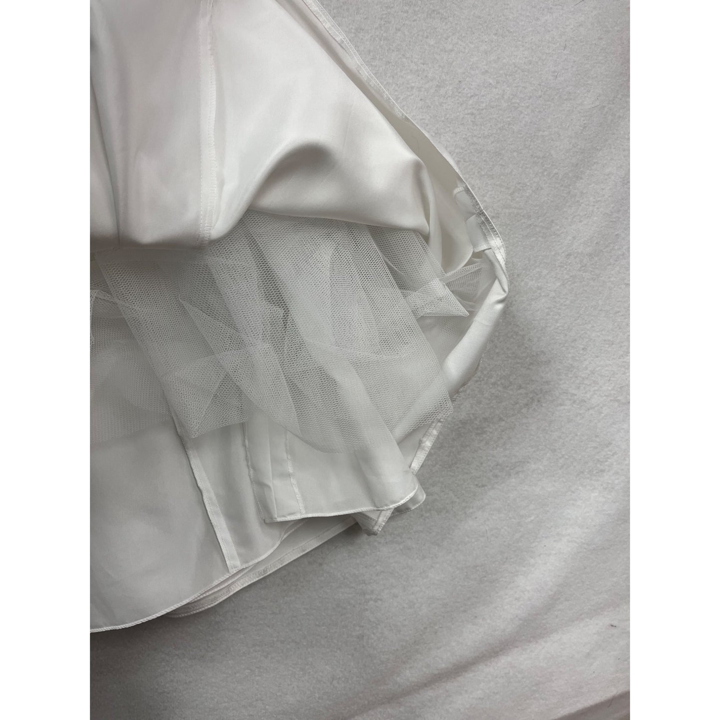 Girls size 6X White Formal Dress Designed by Lauren Marie #6326