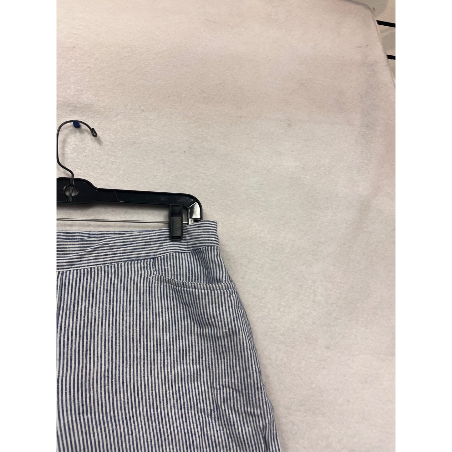 J.Jill Blue & White Striped Linen Pants Petite #876A