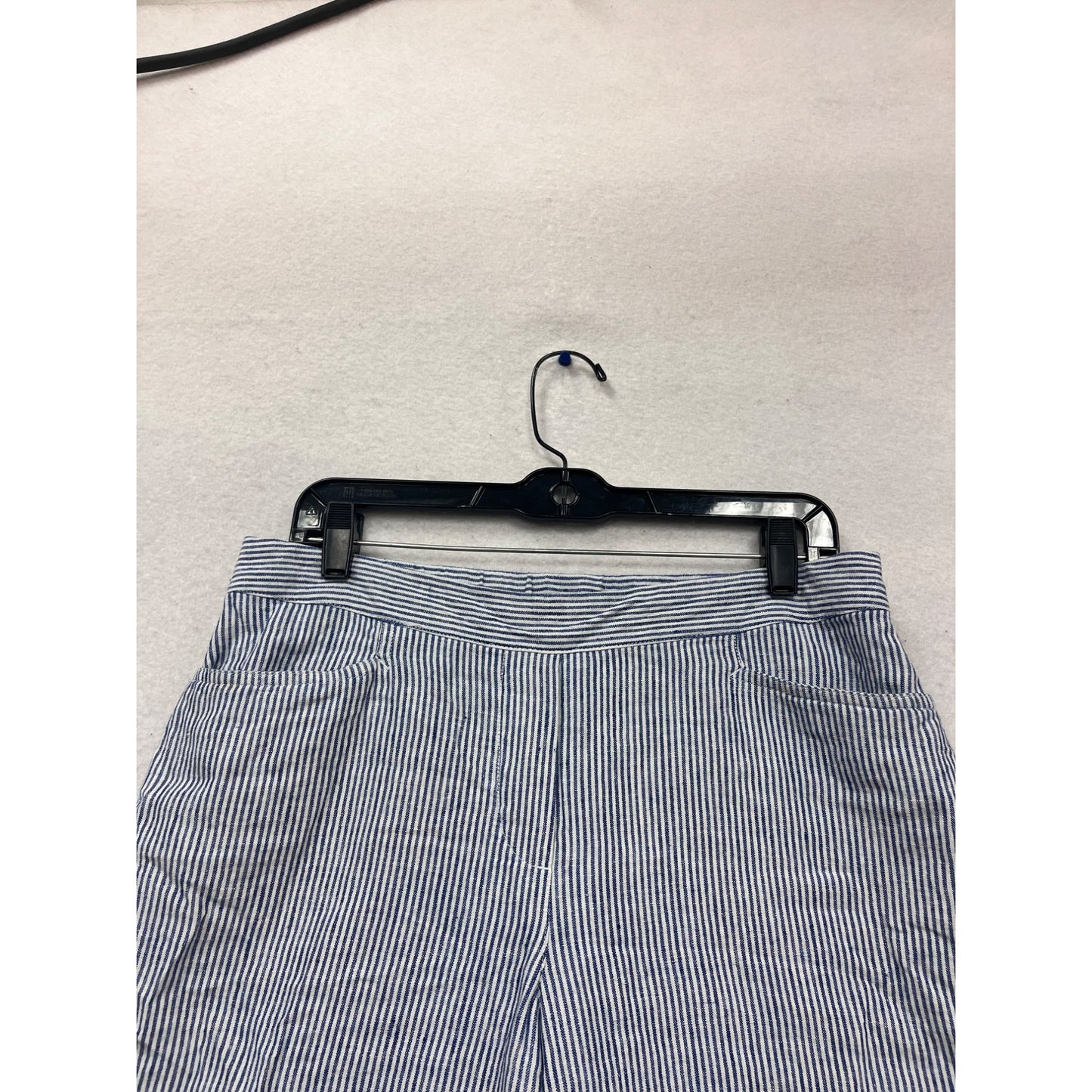 J.Jill Blue & White Striped Linen Pants Petite #876A