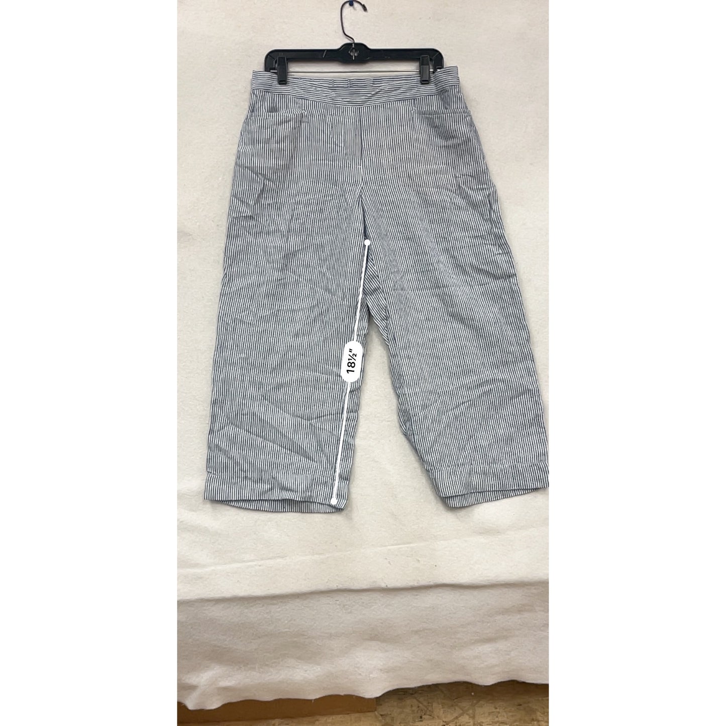 J.Jill Blue & White Striped Linen Pants Petite #876A