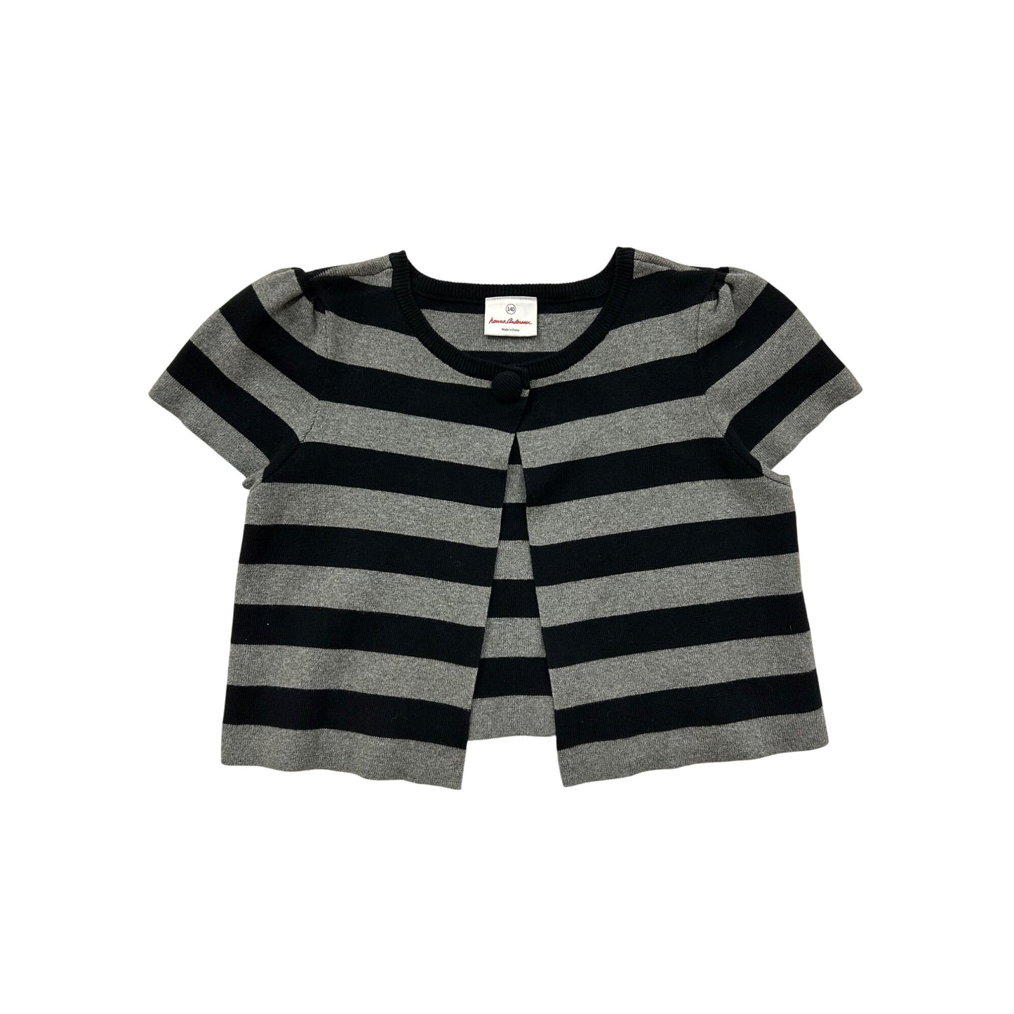 Hanna Andersson Girls Striped Cardigan Short Sleeve #6360