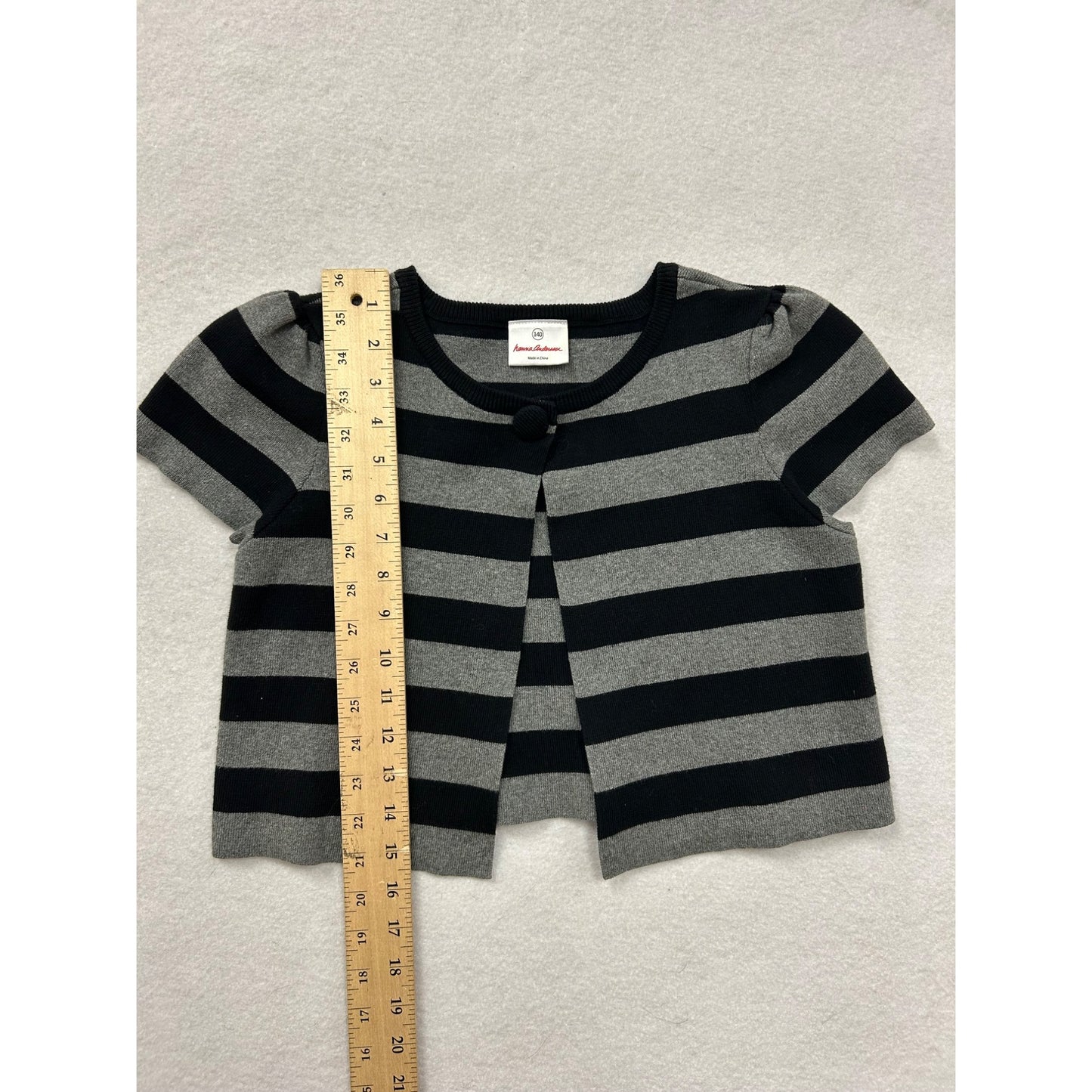 Hanna Andersson Girls Striped Cardigan Short Sleeve #6360