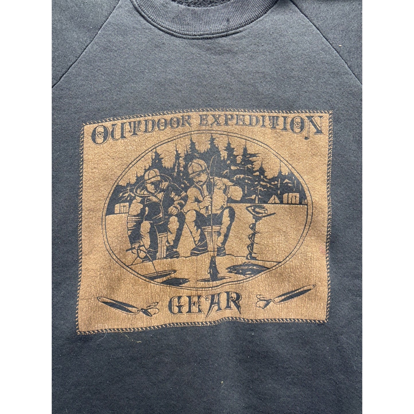 Vintage Outdoor Expedition Gear Graphic Sweatshirt #7593