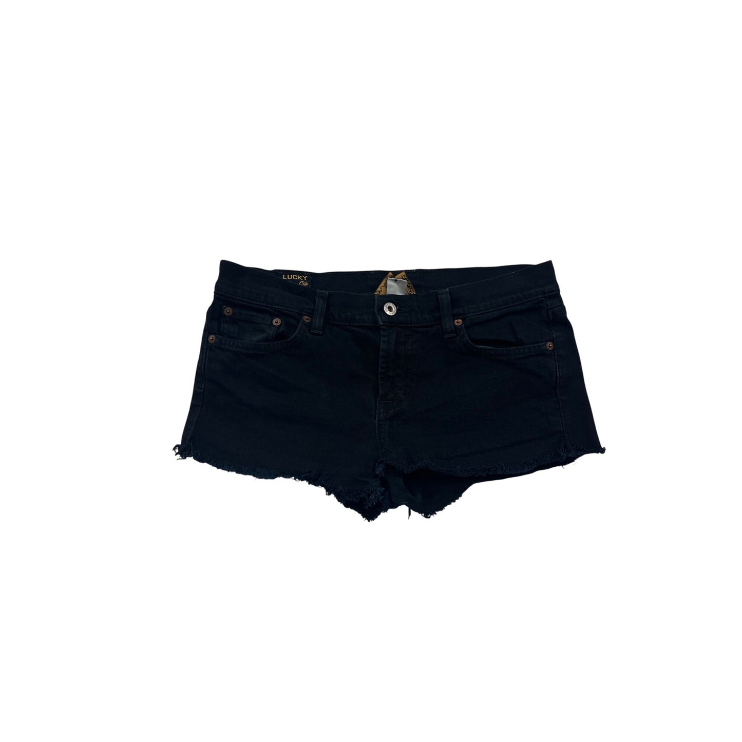 Lucky Brand Womens Black Sundown Straight Jean Shorts Size 8 #8252