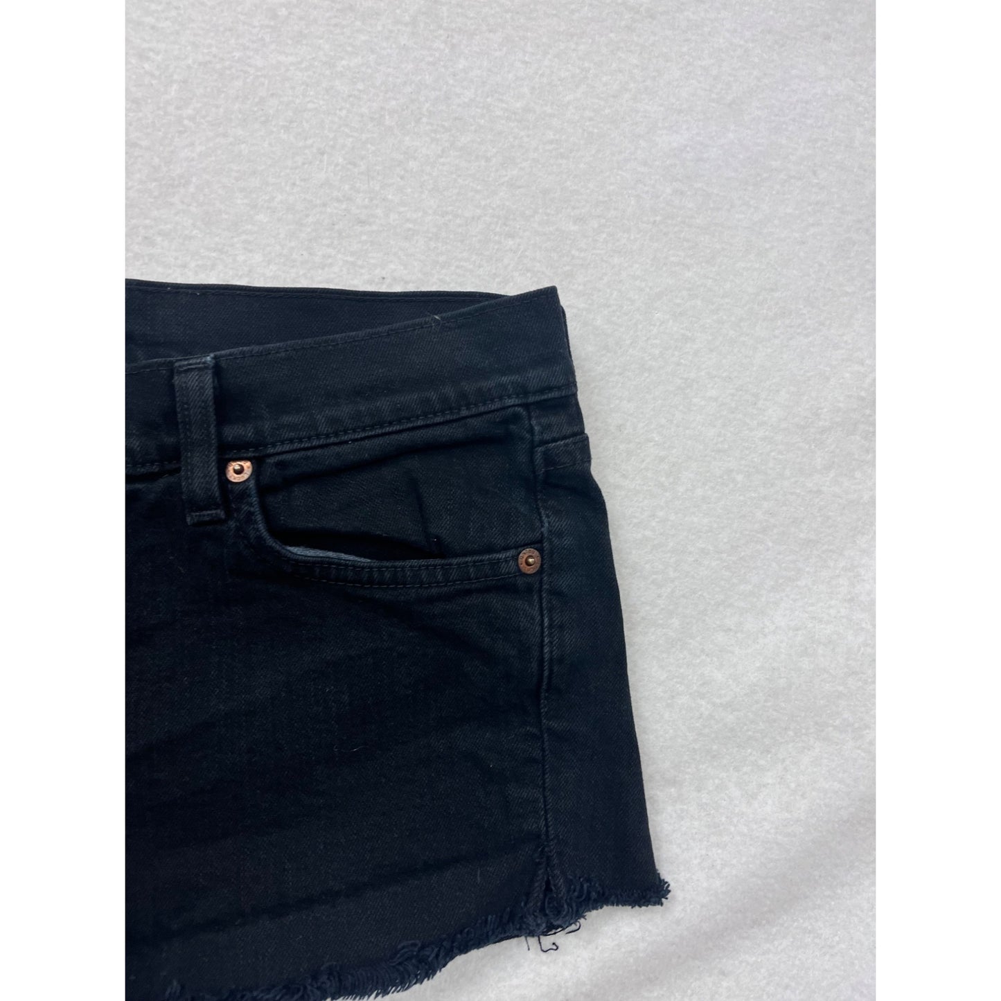 Lucky Brand Womens Black Sundown Straight Jean Shorts Size 8 #8252