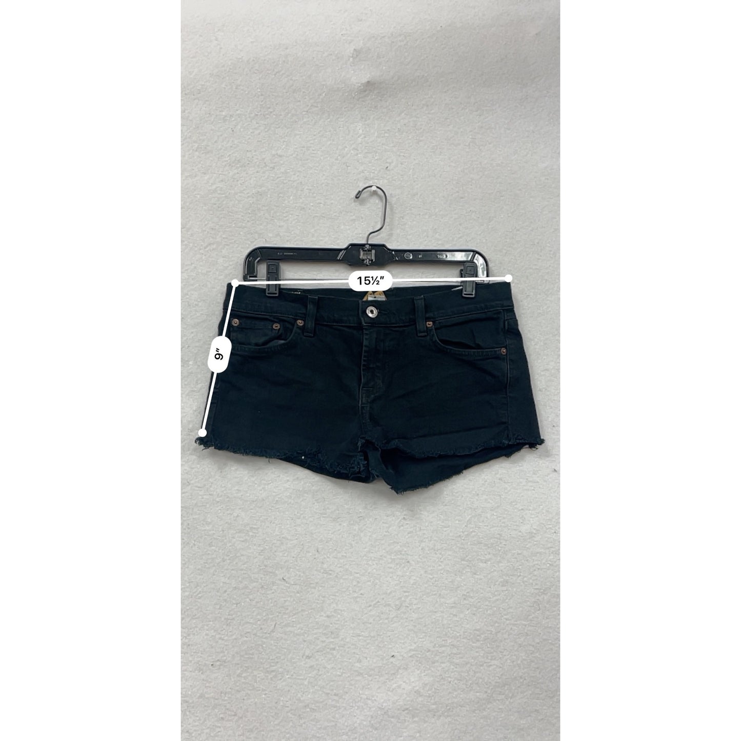 Lucky Brand Womens Black Sundown Straight Jean Shorts Size 8 #8252