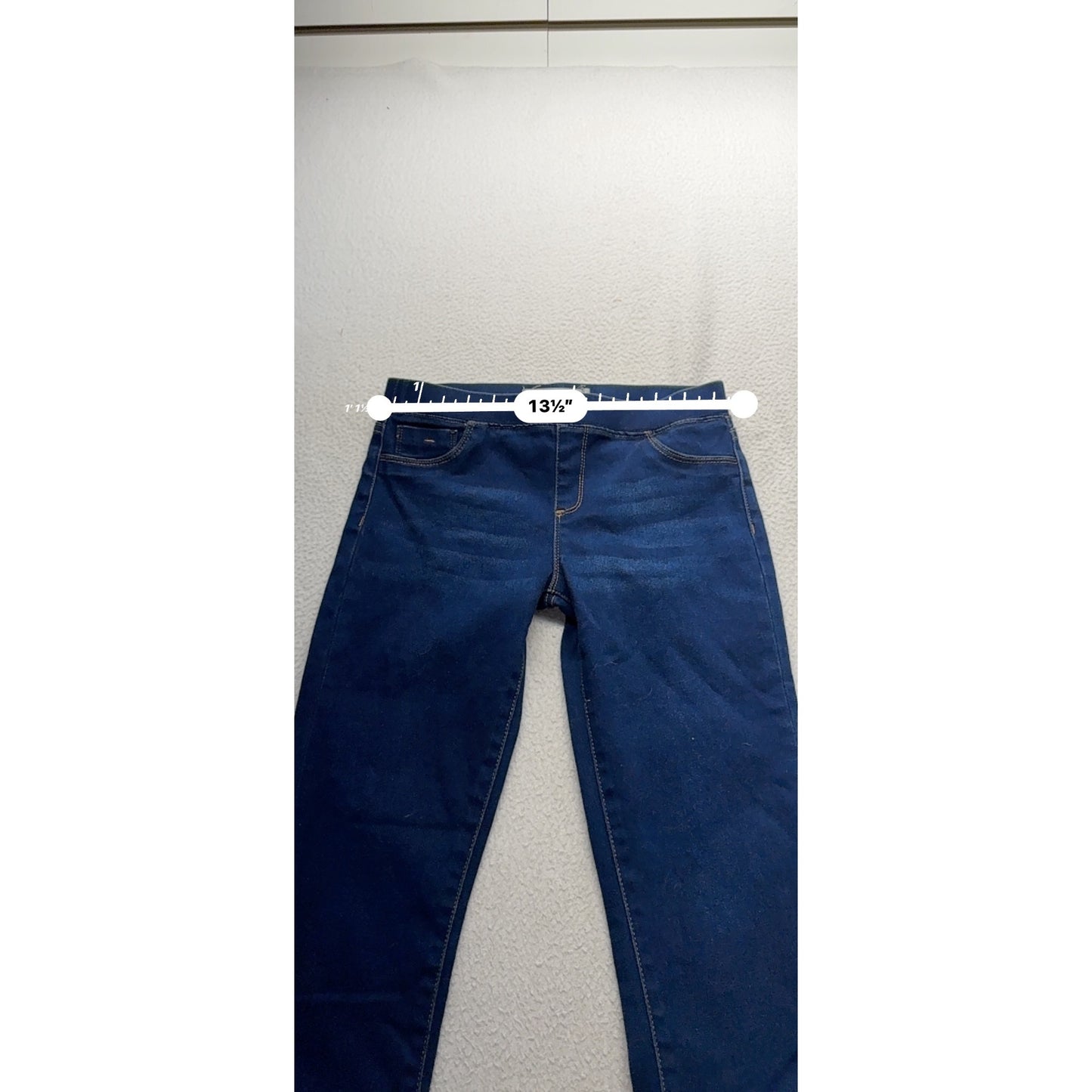 Tract Blue Denim Jeggings Pull On Stretch Skinny Jeans Sz 4 #9562