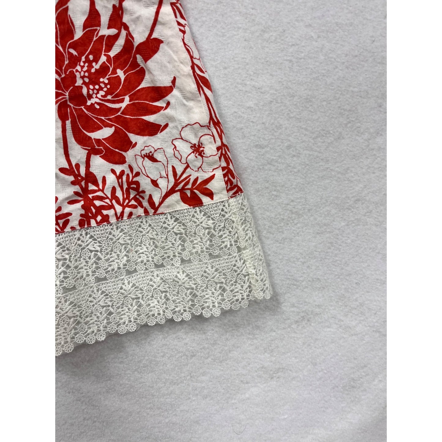 Ann Taylor Womens Floral Lace Trim Skirt Size 2 #6331