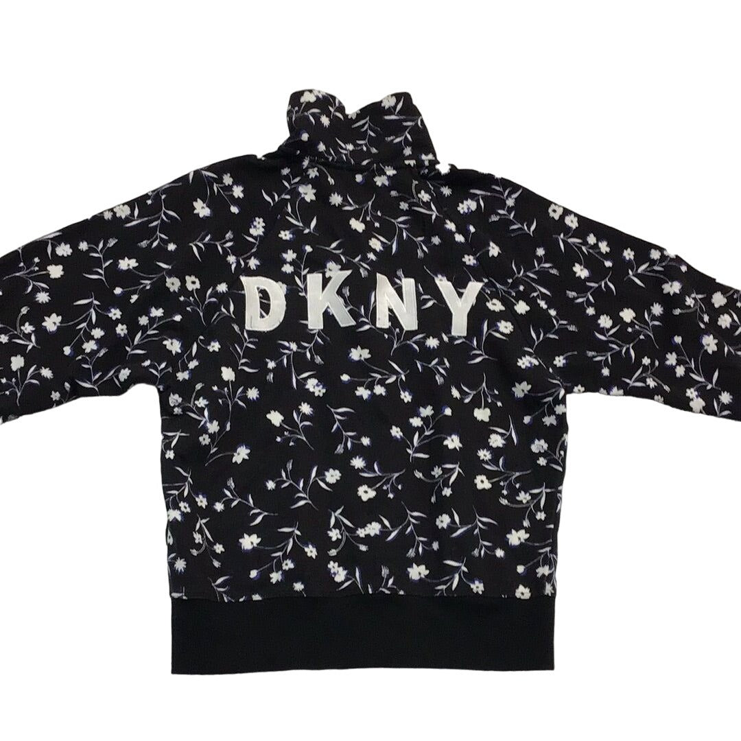 Women’s Floral DKNY Zip-Up Sweater