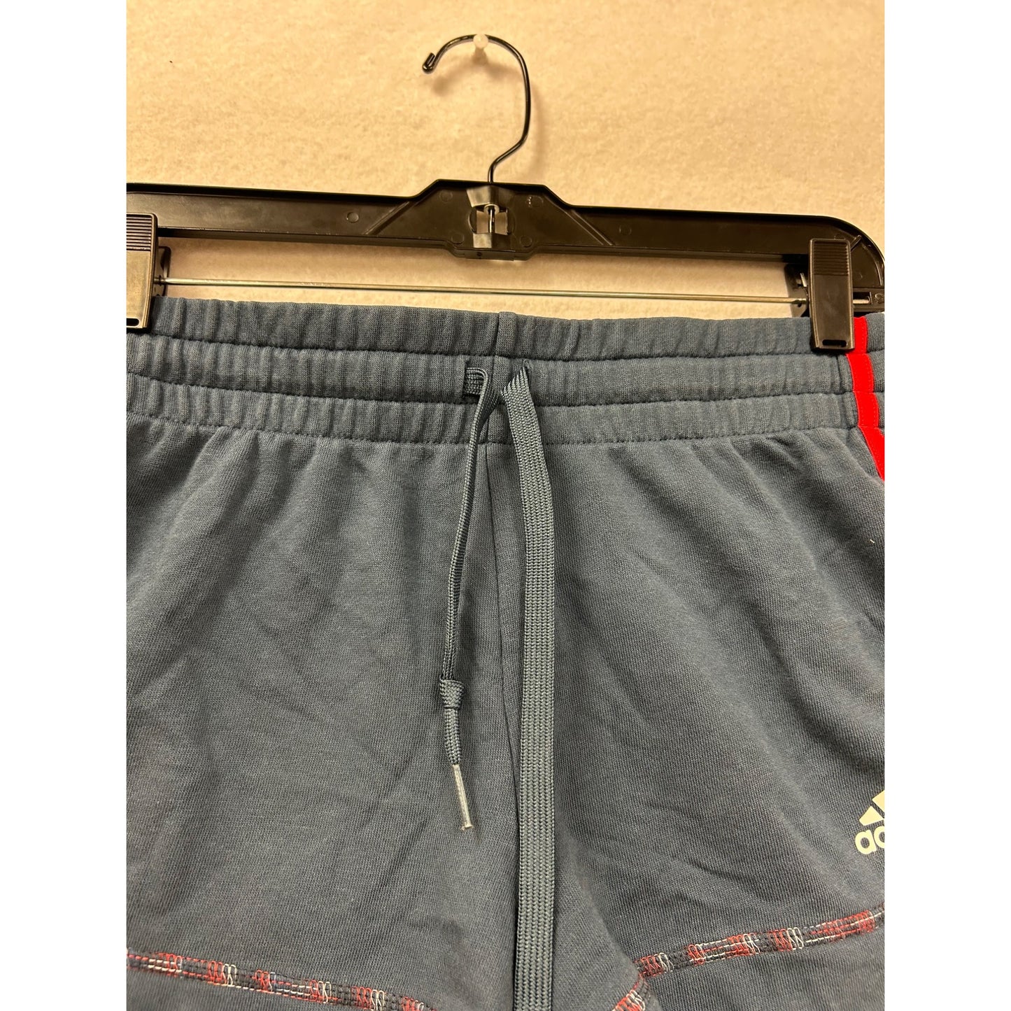 Adidas Womens Blue Shorts With Red & White Stripes XS #7000