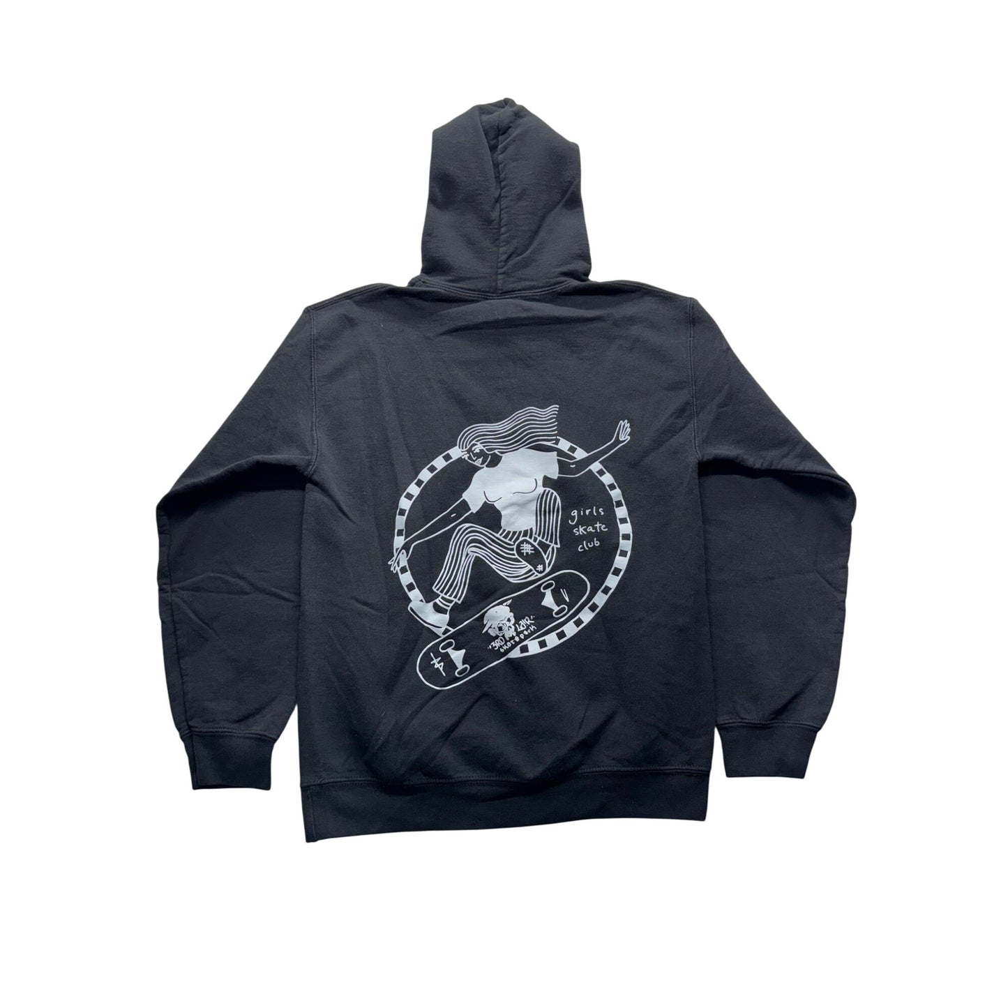 Womens Girls Skate Club Hoodie #5663