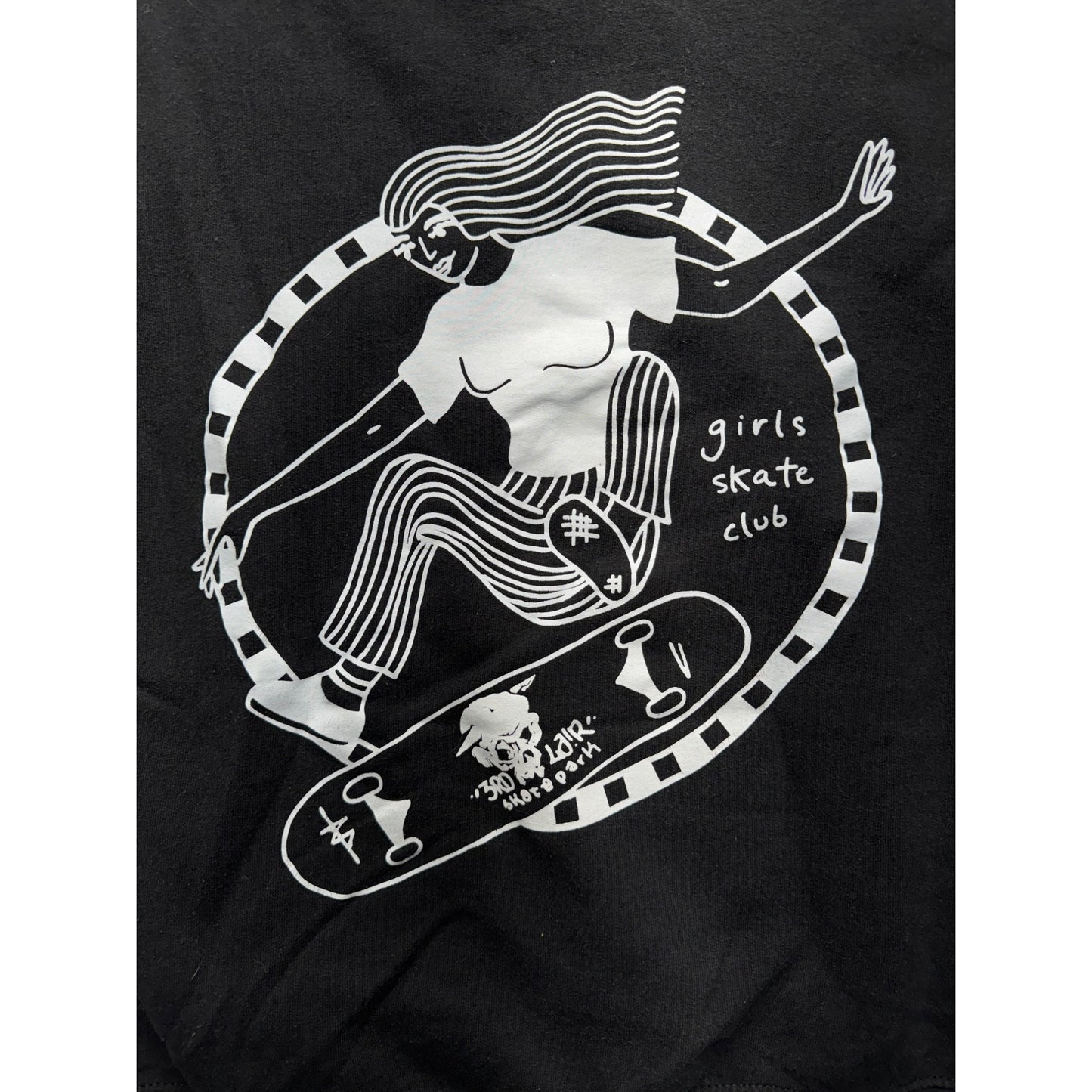 Womens Girls Skate Club Hoodie #5663