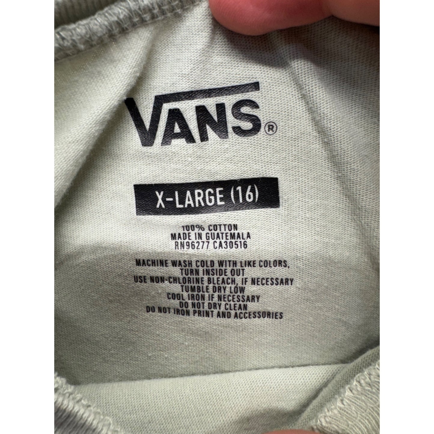 Girls Vans Sage Green Graphic Tee #7460