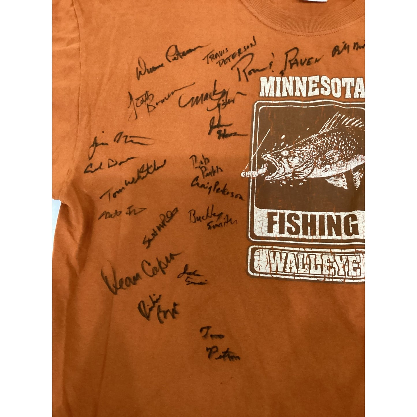 Fishing T-Shirt with Signatures