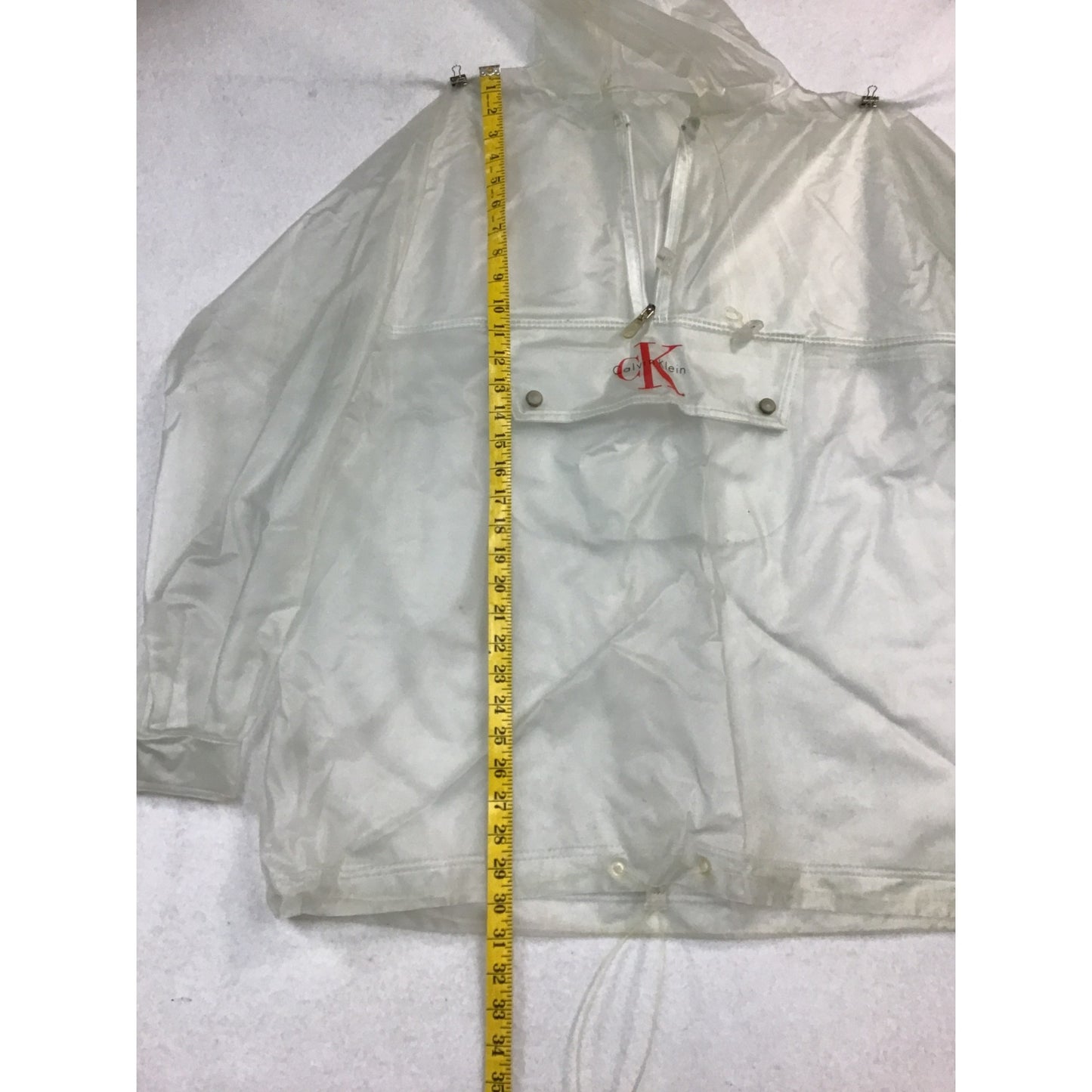 Vintage Clear Calvin Klein Rain Jacket