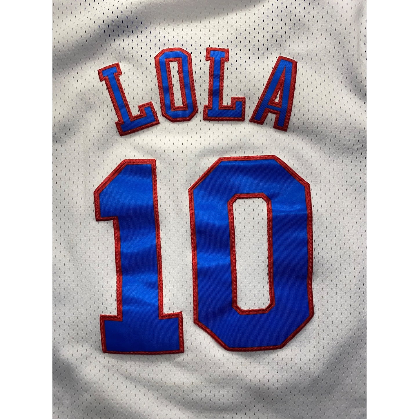 Tune Squad Basketball Jersey Lola 10 Space Jam Adult Size LG #7098