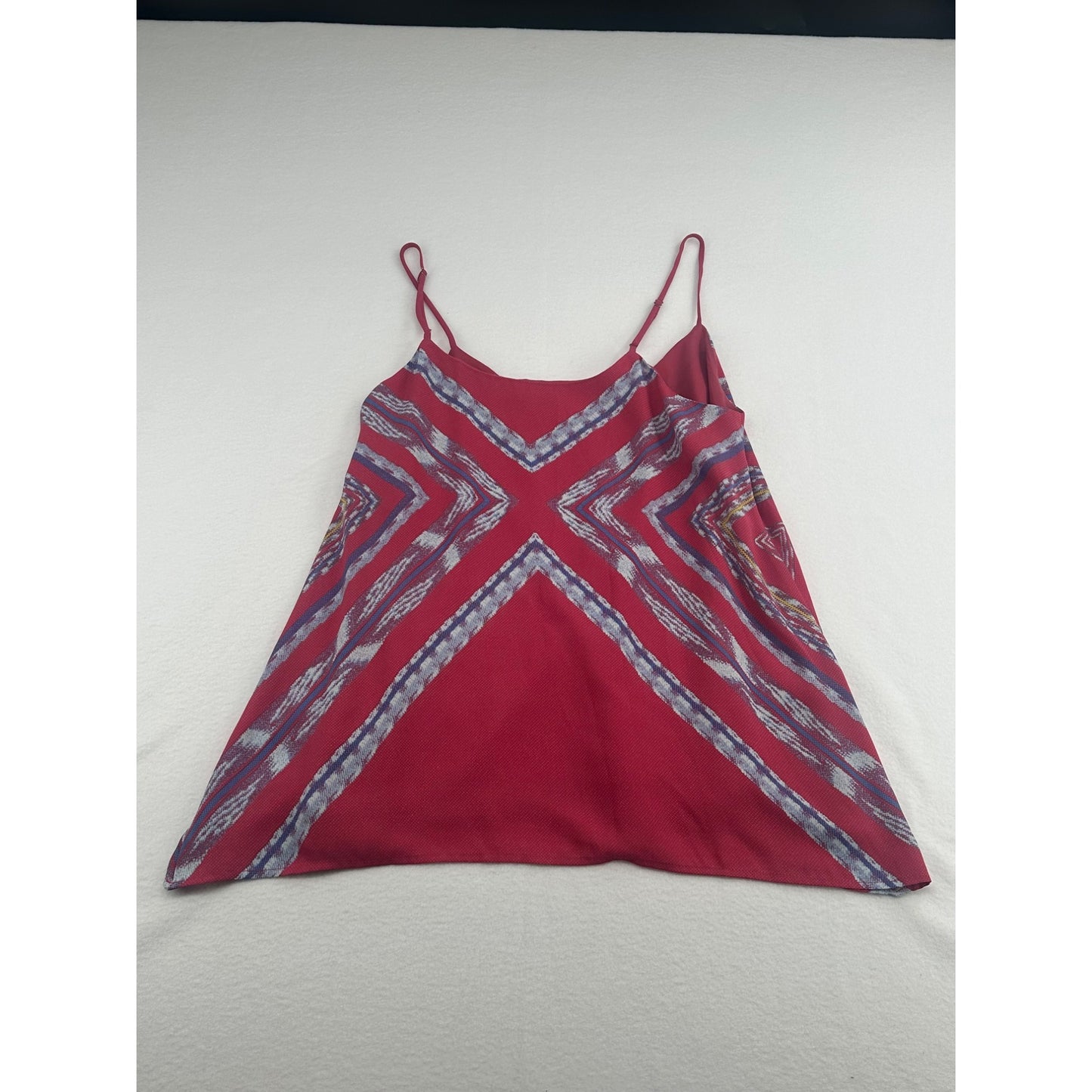 BCBGMAXAZRIA Womens XS Sleeveless Pink Striped Camisole Top Polyester Blend #6315