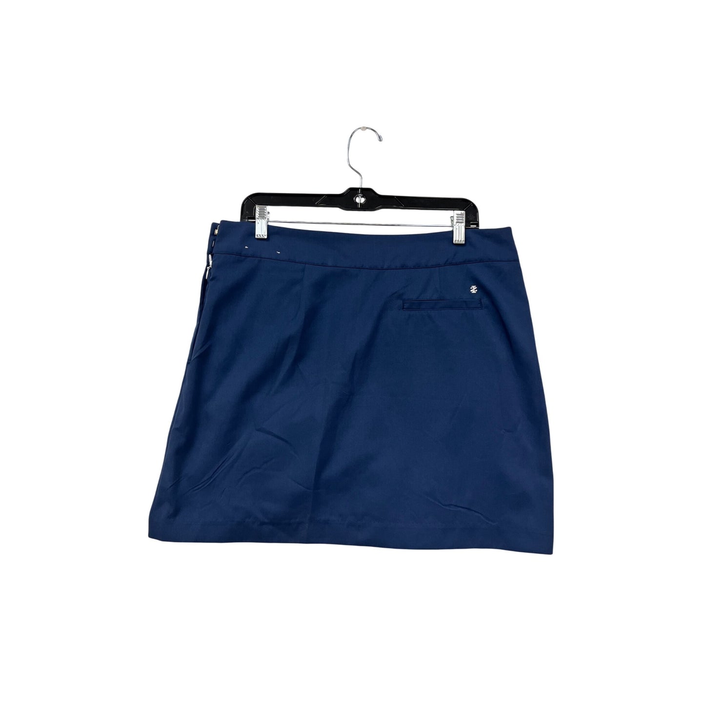 Izod Golf Womens Navy Blue Skort Size 10 With Button Details & White Piping 100% Polyester Lightweight & Stylish #6887