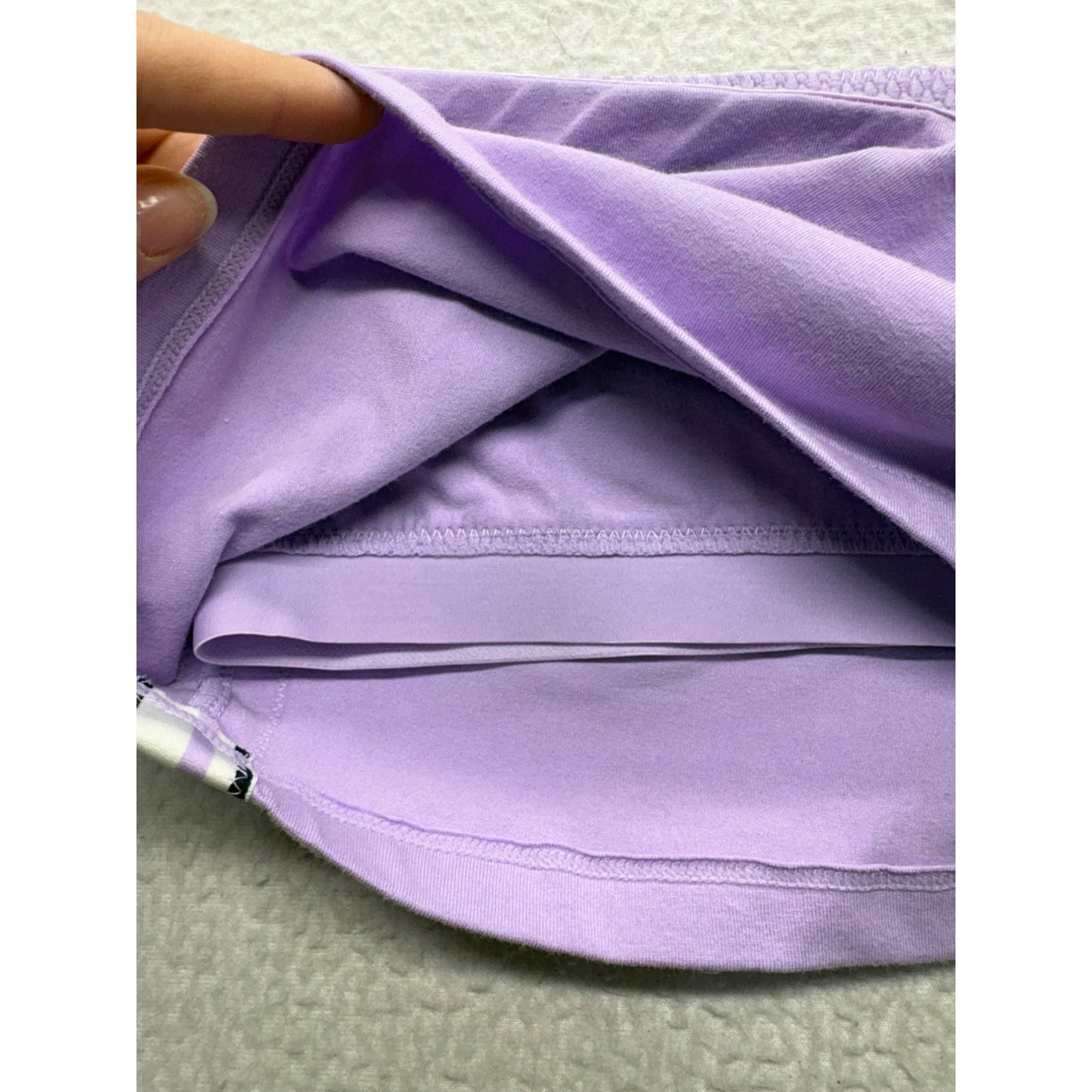 Aerie Purple Tube Top With Side Stripe Detail #7590