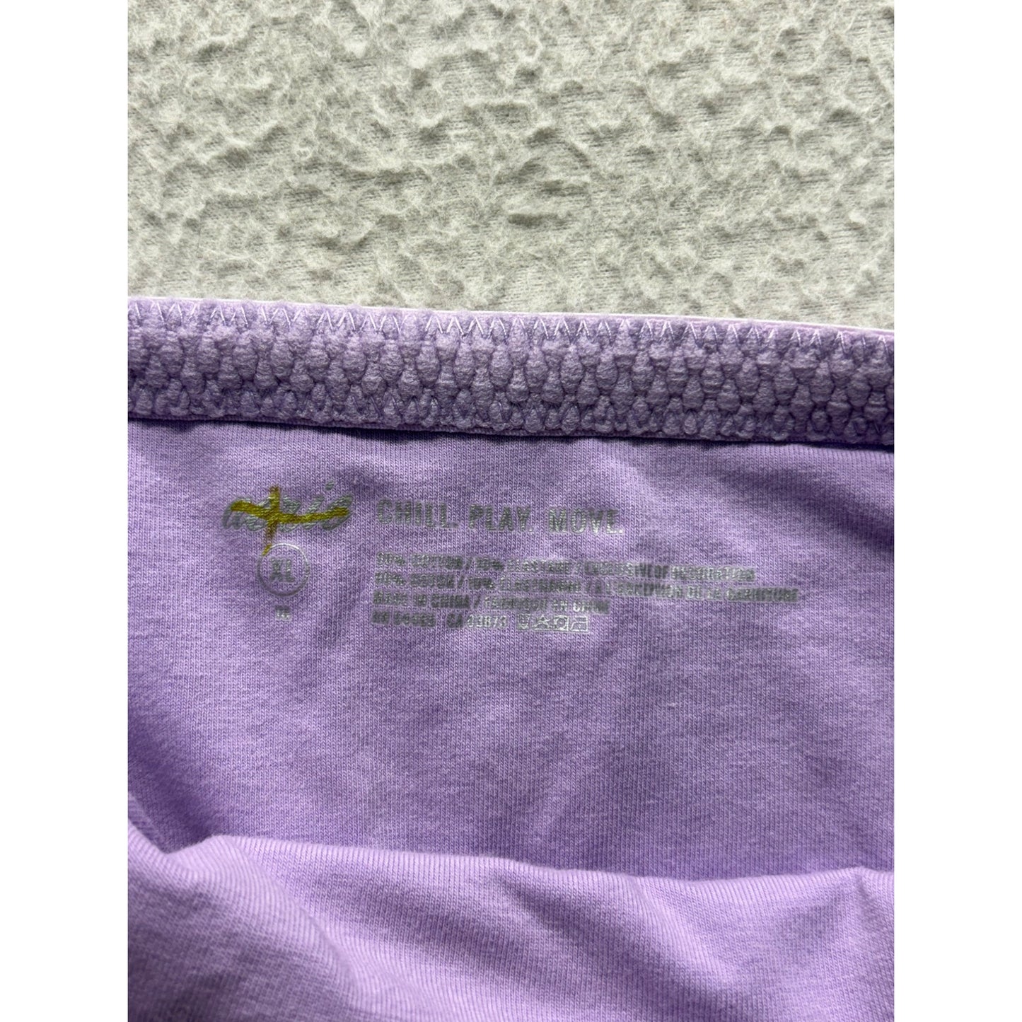 Aerie Purple Tube Top With Side Stripe Detail #7590