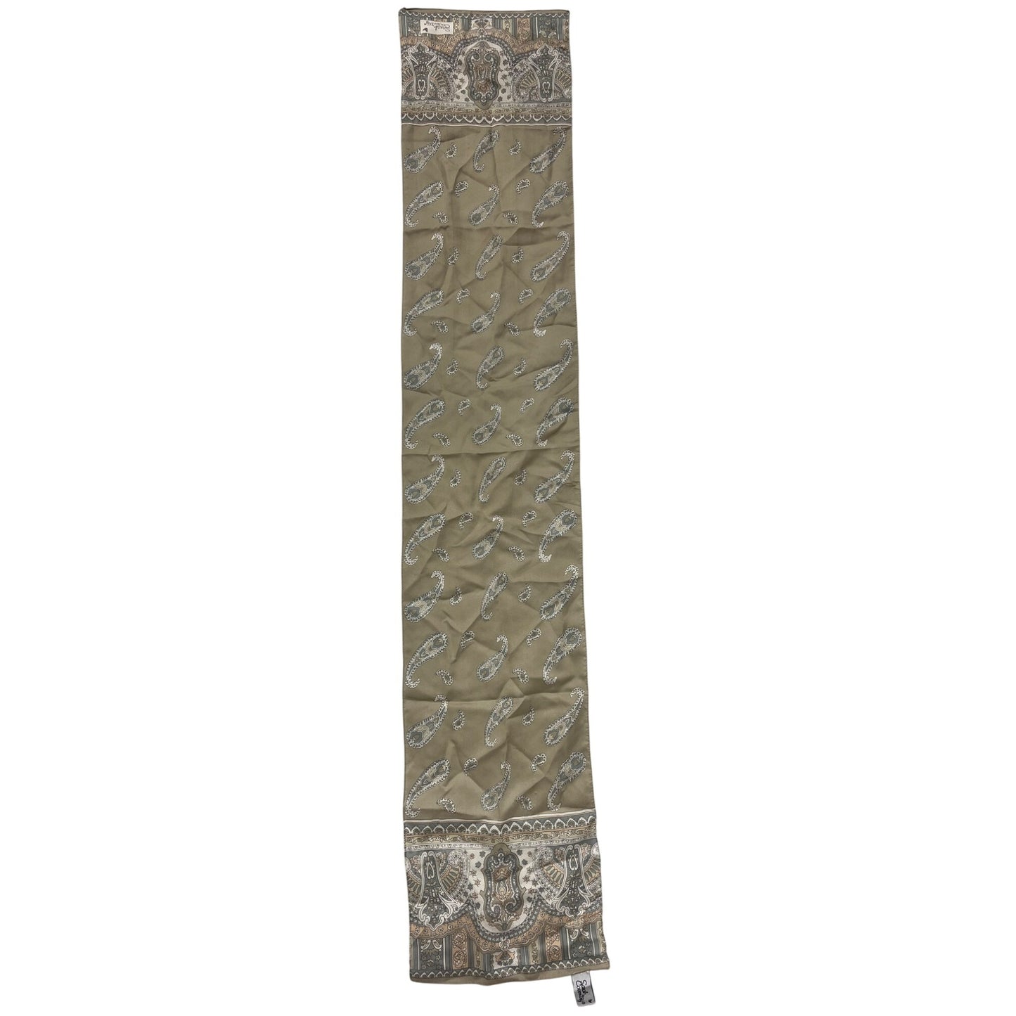 Women’s Vintage 1980s Sarah Coventry Beige Paisley Scarf #6030