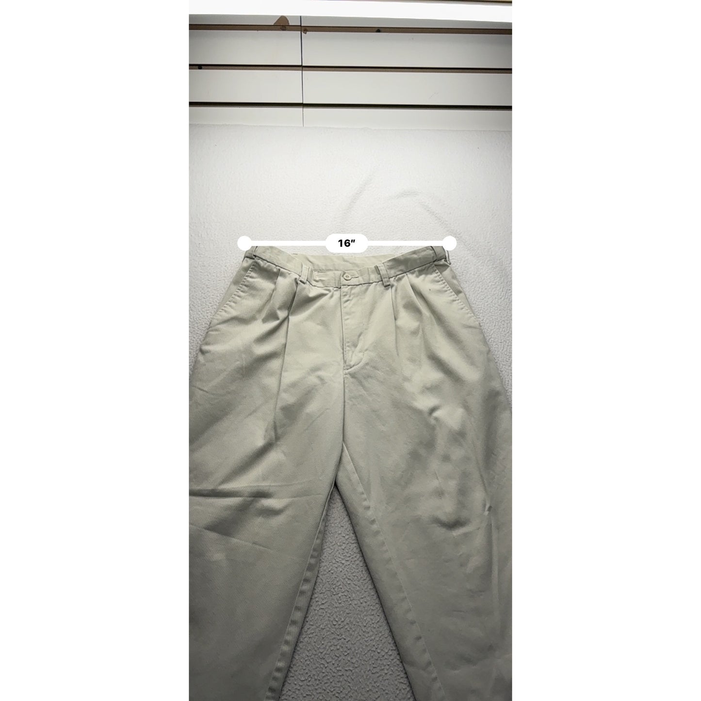 Puritan Khaki Pants 34X29 Pleated Front #7924