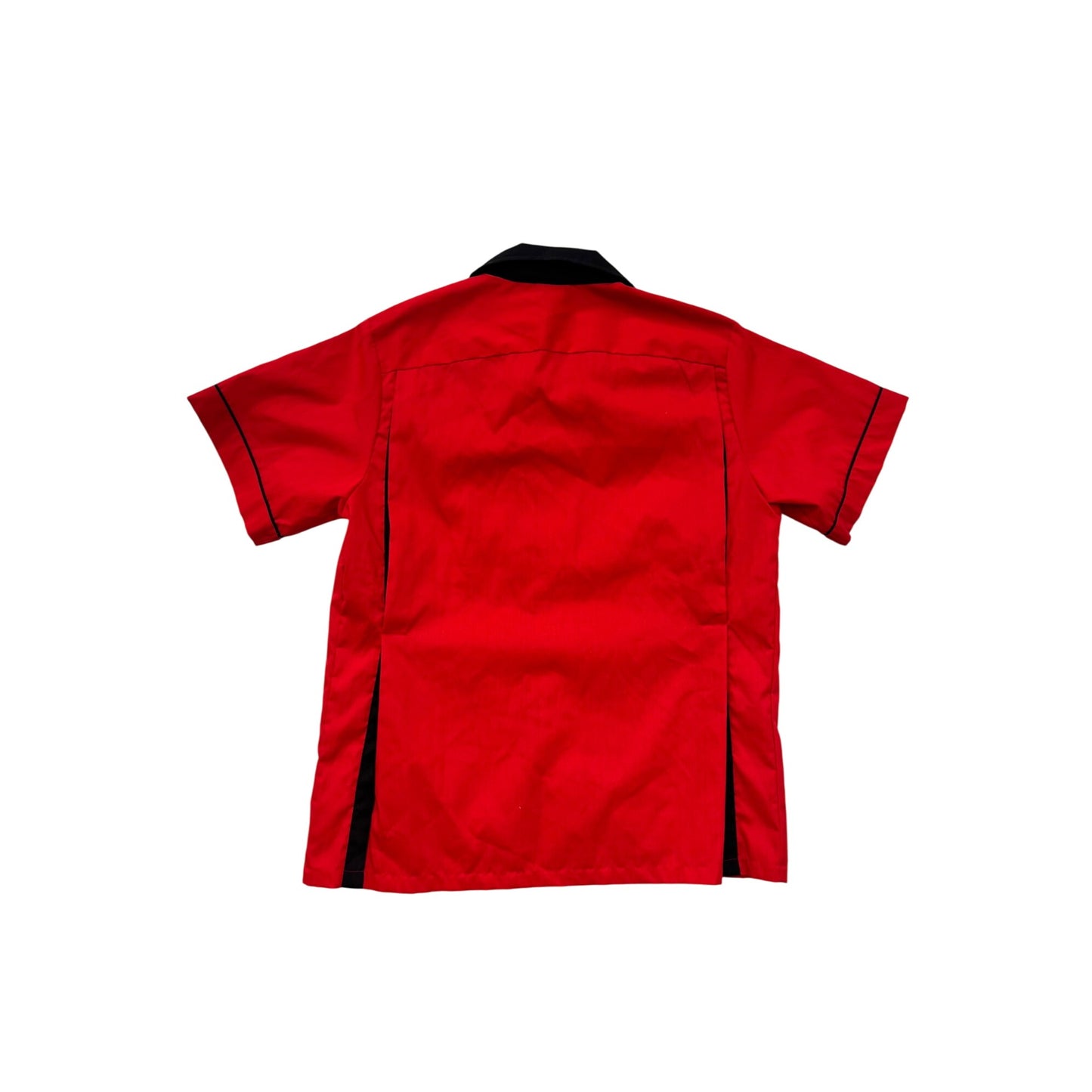 Vintage Hilton Bowling Retro Red & Black Shirt Medium #8306