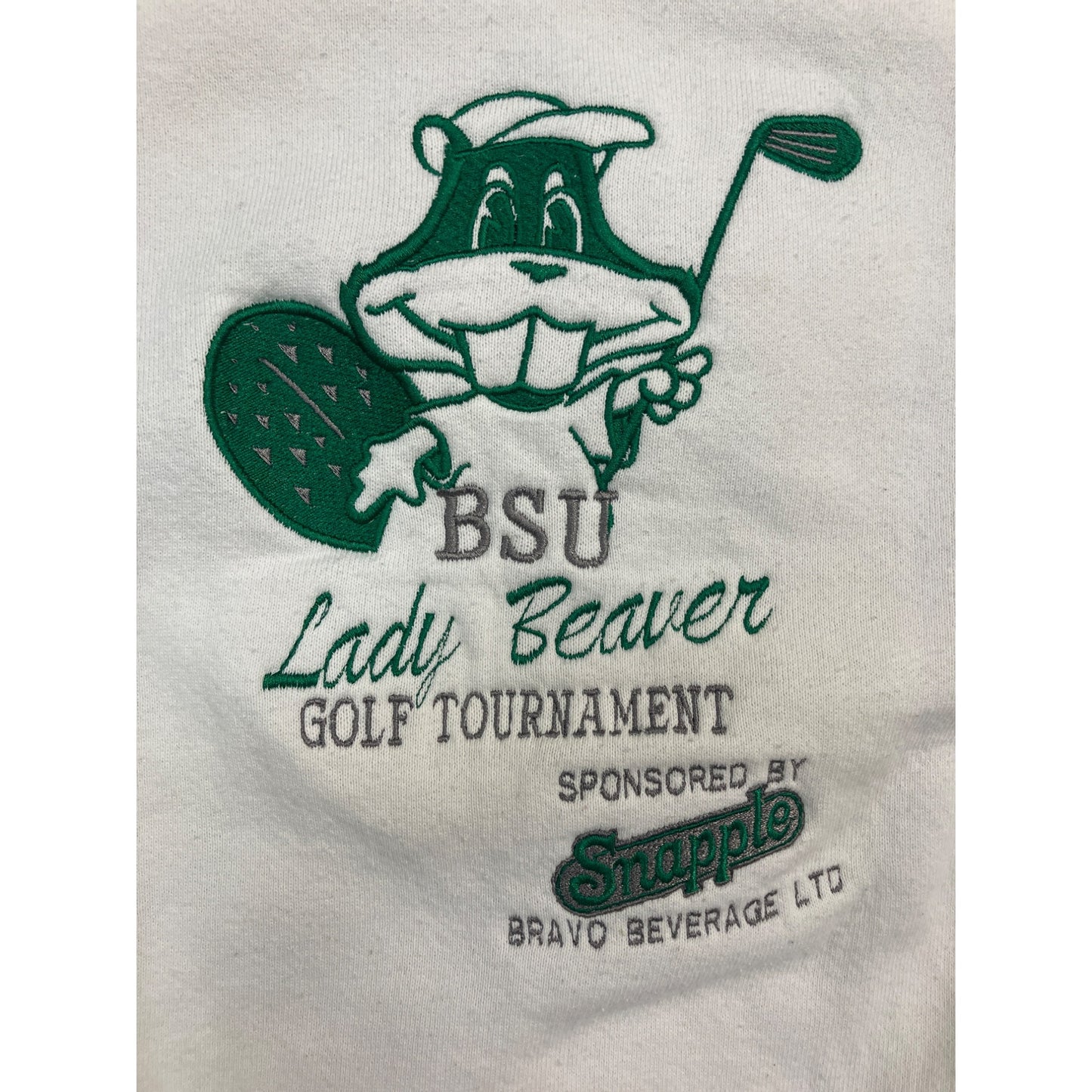 White BSU Golf Crewneck