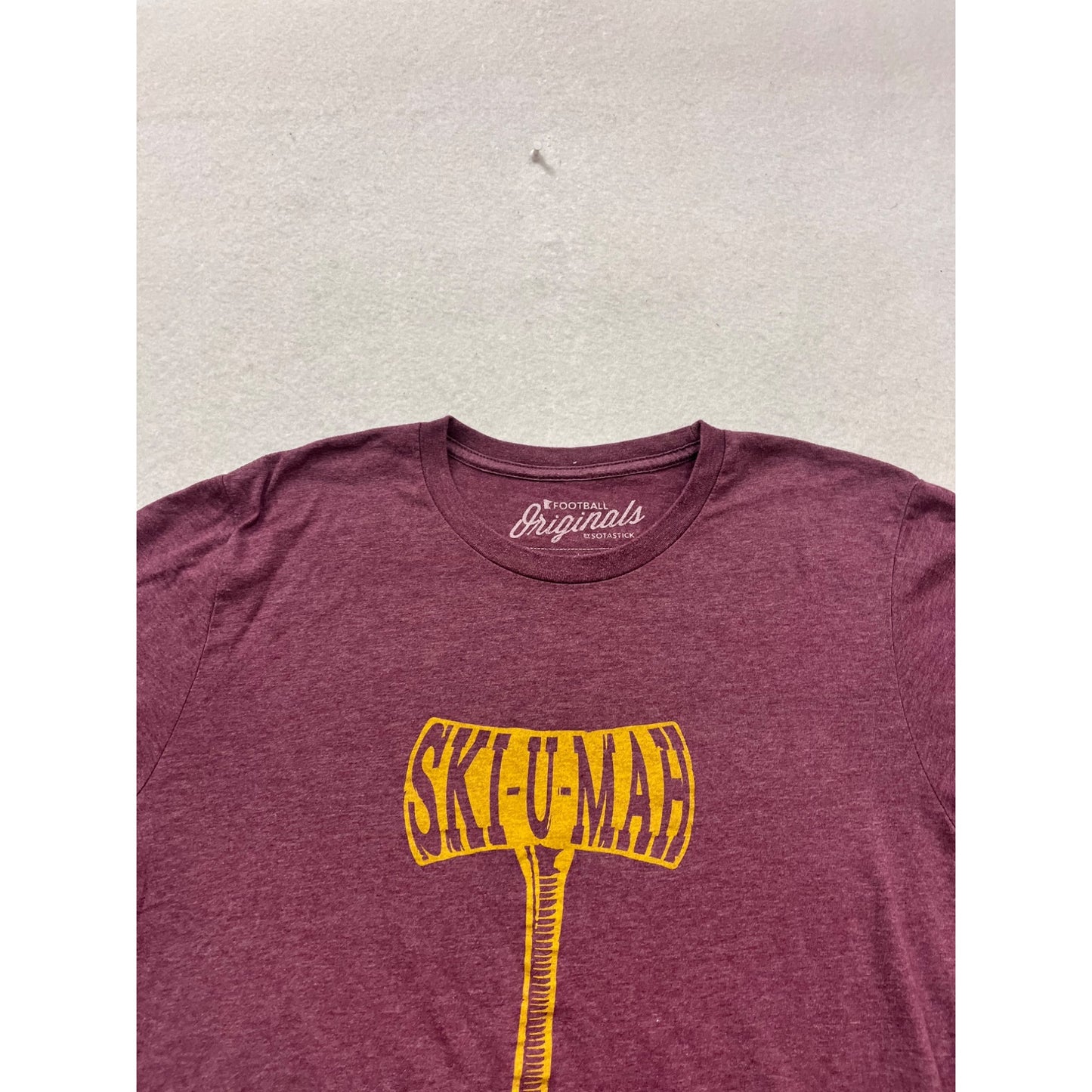 Sotastick Originals "Ski-U-Mah" Maroon Graphic T-Shirt Size XL #278A