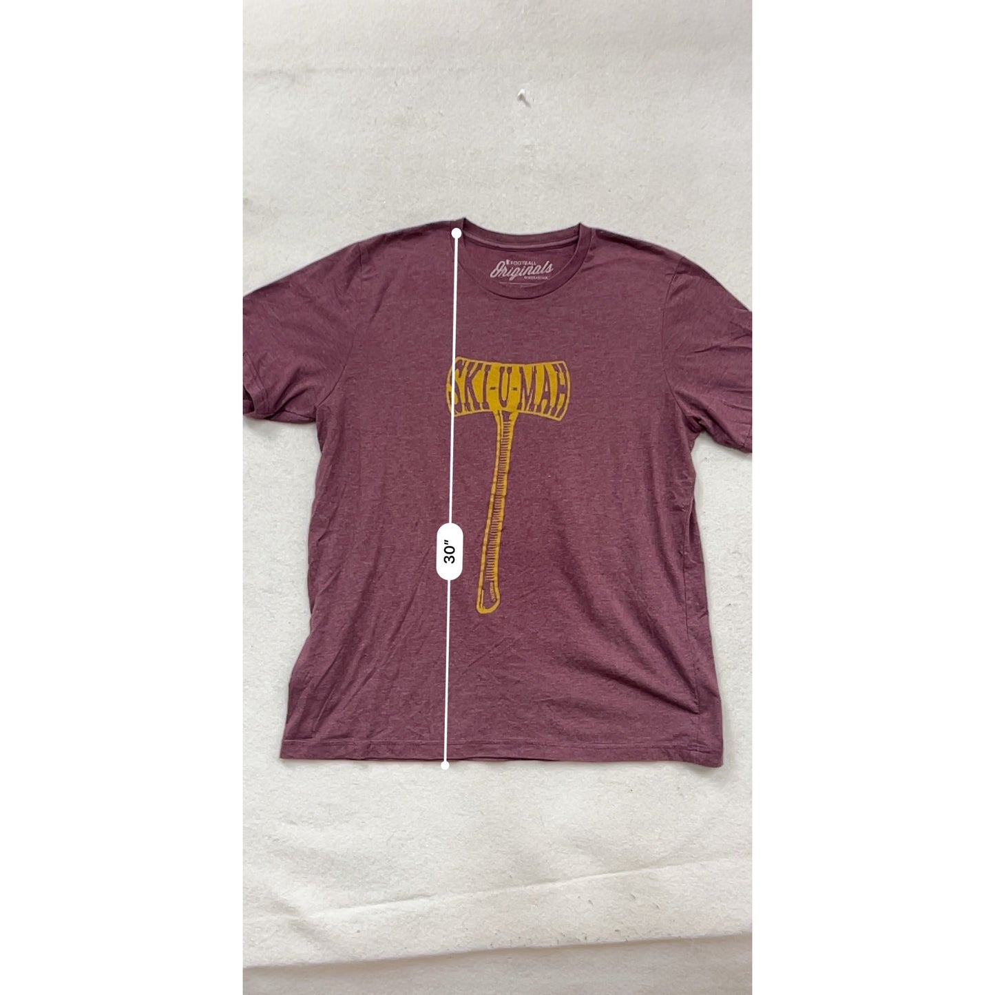 Sotastick Originals "Ski-U-Mah" Maroon Graphic T-Shirt Size XL #278A