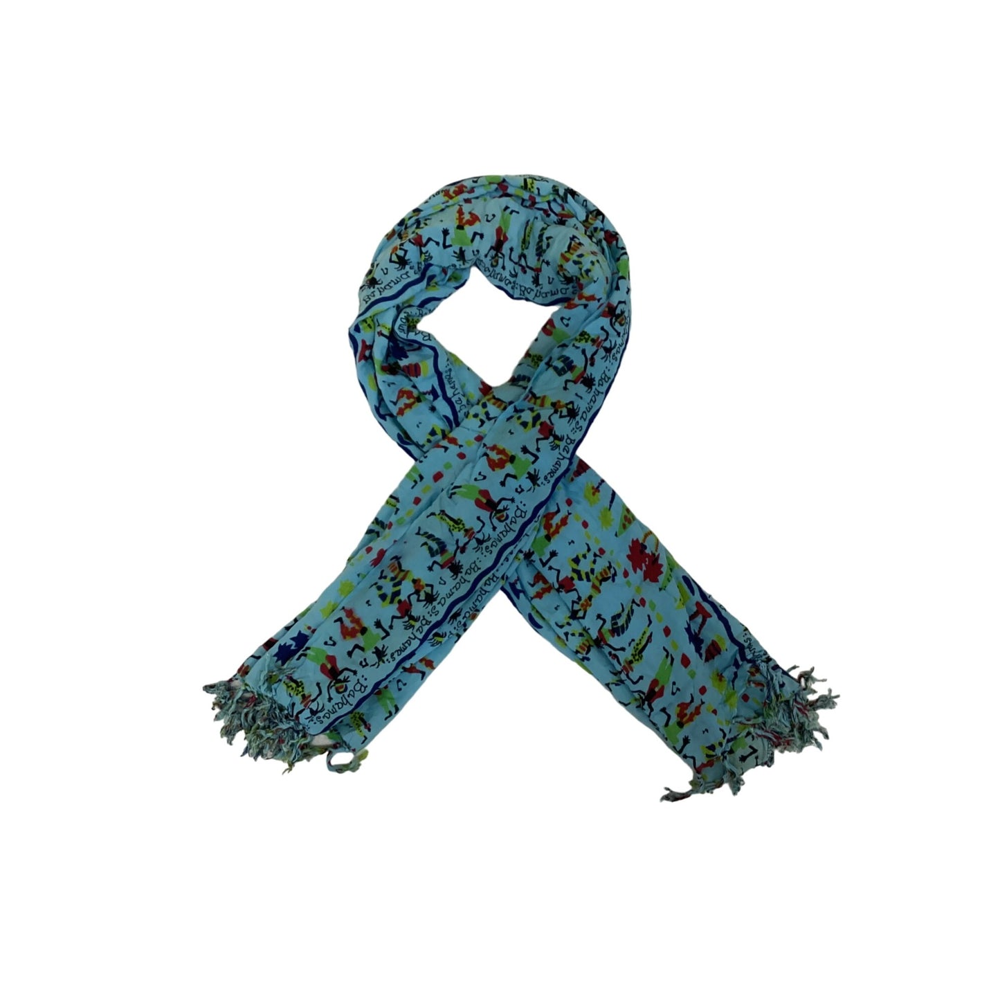 Bahamas Light Scarf with tassels