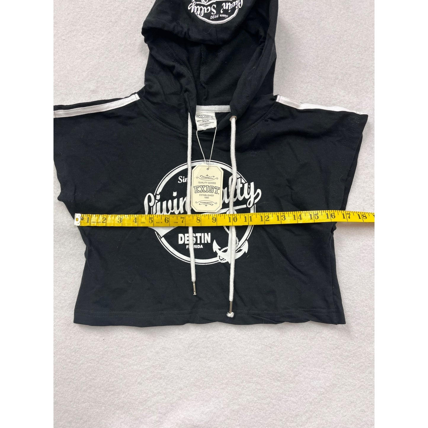 Women’s Exist Livin Salty Destin Florida Cropped Hoodie #6110