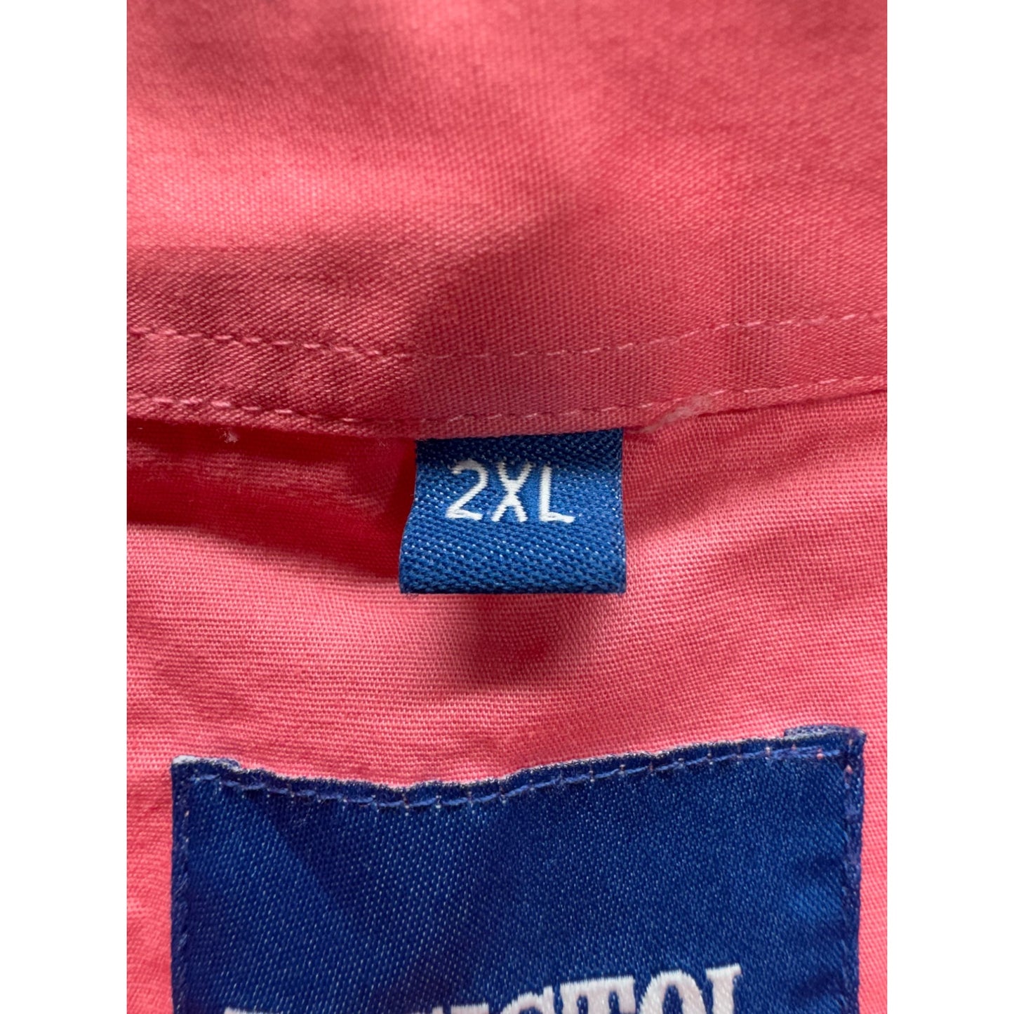 Resistol Western Shirt Pink Embroidered Logo Long Sleeve Button-Down #9000